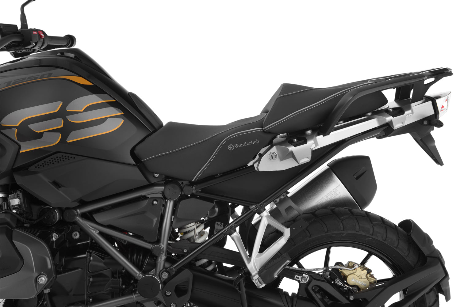 Wunderlich Rider Seat Aktivkomfort with Heating Standard | Black | BMW R 1250 GS -   Pyramid Motorcycle Accessories