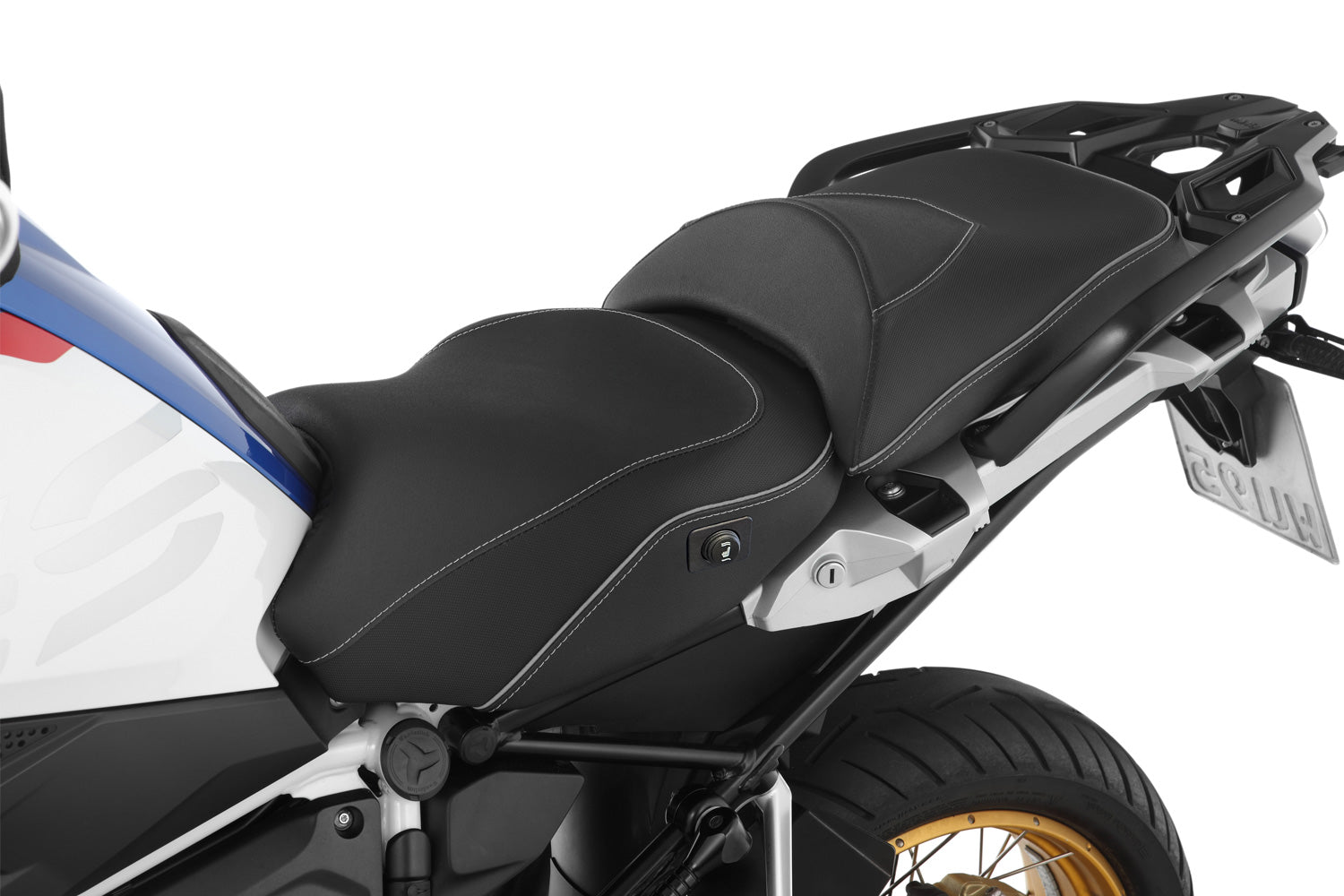Wunderlich Rider Seat Aktivkomfort with Aftermarket Heating High | Black | BMW R 1250 GS Adventure -   Pyramid Motorcycle Accessories