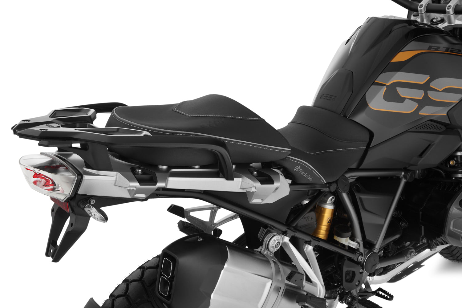 Wunderlich Passenger Seat Aktivkomfort Heating & Gel Insert | Black | BMW K 1600 GT -   Pyramid Motorcycle Accessories