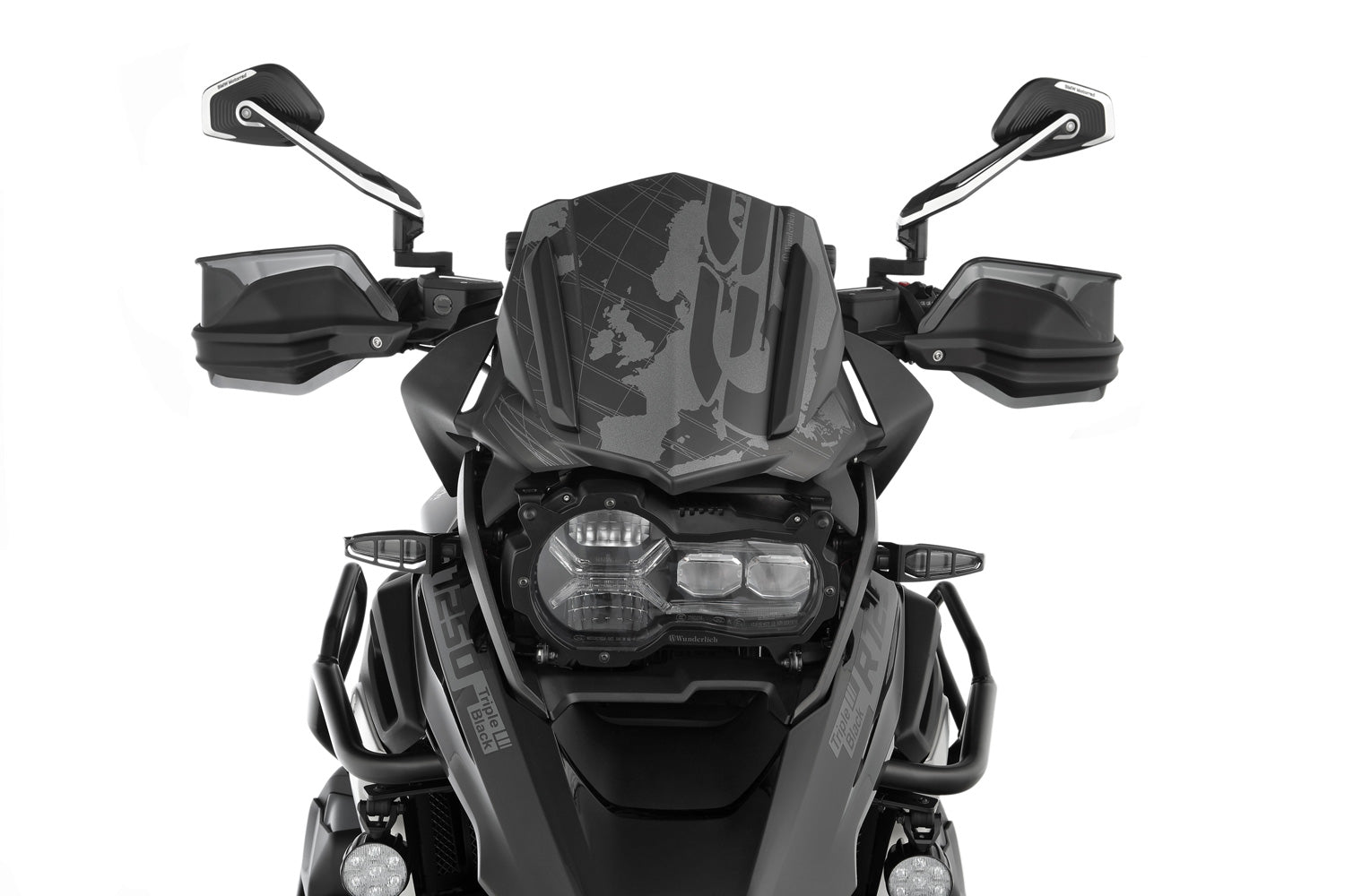 Wunderlich Windshield For Headlamp Fairing | Light Smoke | BMW R 12 G/S -   Pyramid Motorcycle Accessories