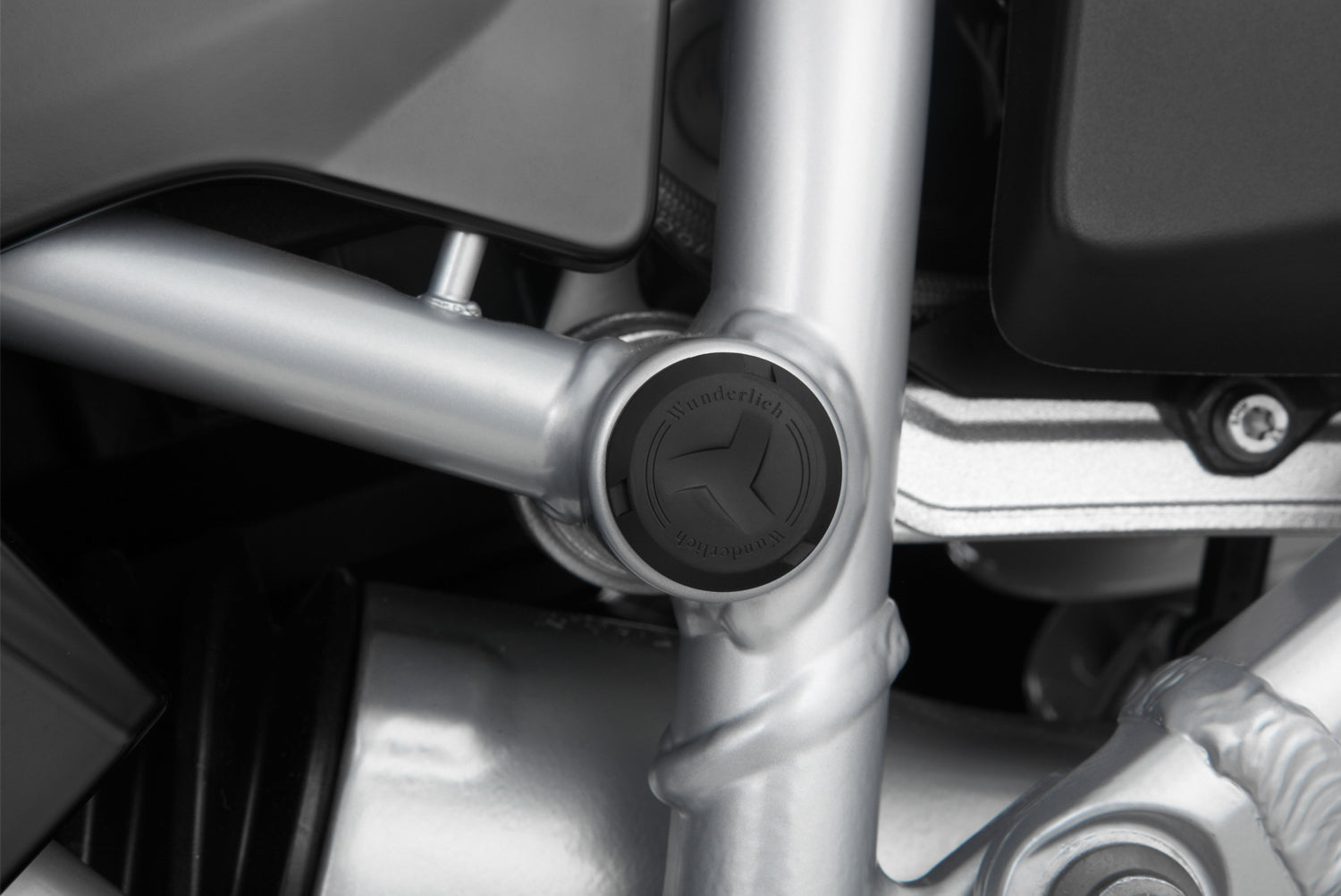 Wunderlich 5-Piece Frame Caps | Black -   Pyramid Motorcycle Accessories