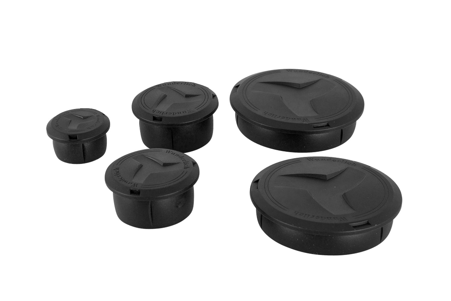 Wunderlich 5-Piece Frame Caps | Black -   Pyramid Motorcycle Accessories