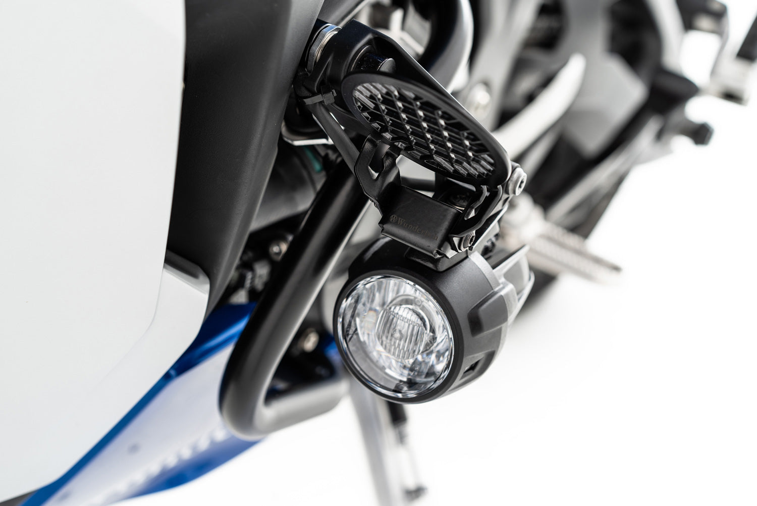 Wunderlich LED Auxiliary Light Protection Grille Nano Set | Black -   Pyramid Motorcycle Accessories