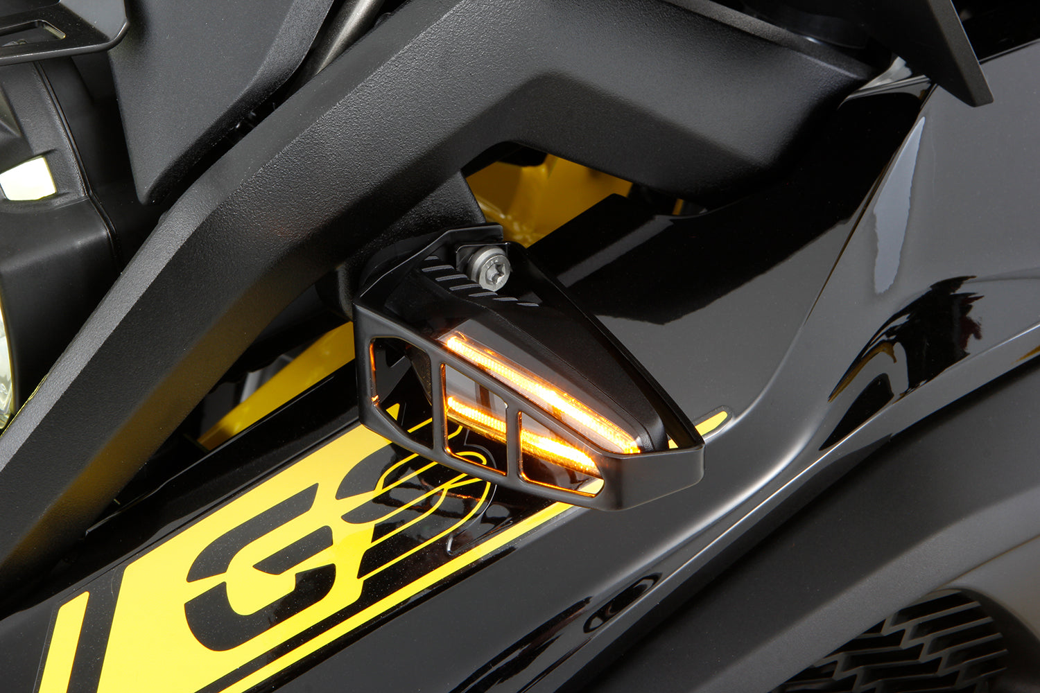 Wunderlich Indicator Protection Bar for LED Multifunctional Indicator | Black -   Pyramid Motorcycle Accessories