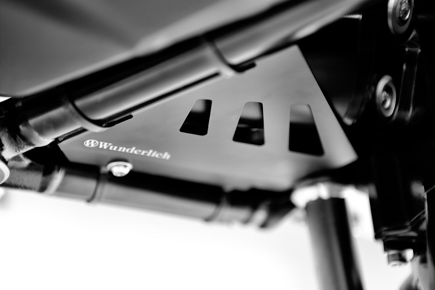 Wunderlich Servomotor Protection For Exhaust Flap Control | Black -   Pyramid Motorcycle Accessories