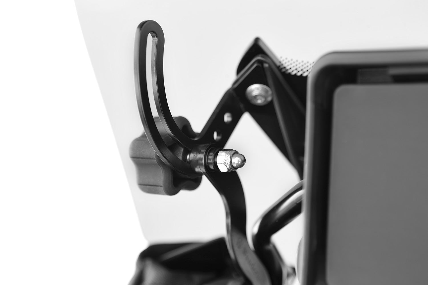 Wunderlich Windshield Reinforcement for Orig or Accessory Left | Black -   Pyramid Motorcycle Accessories