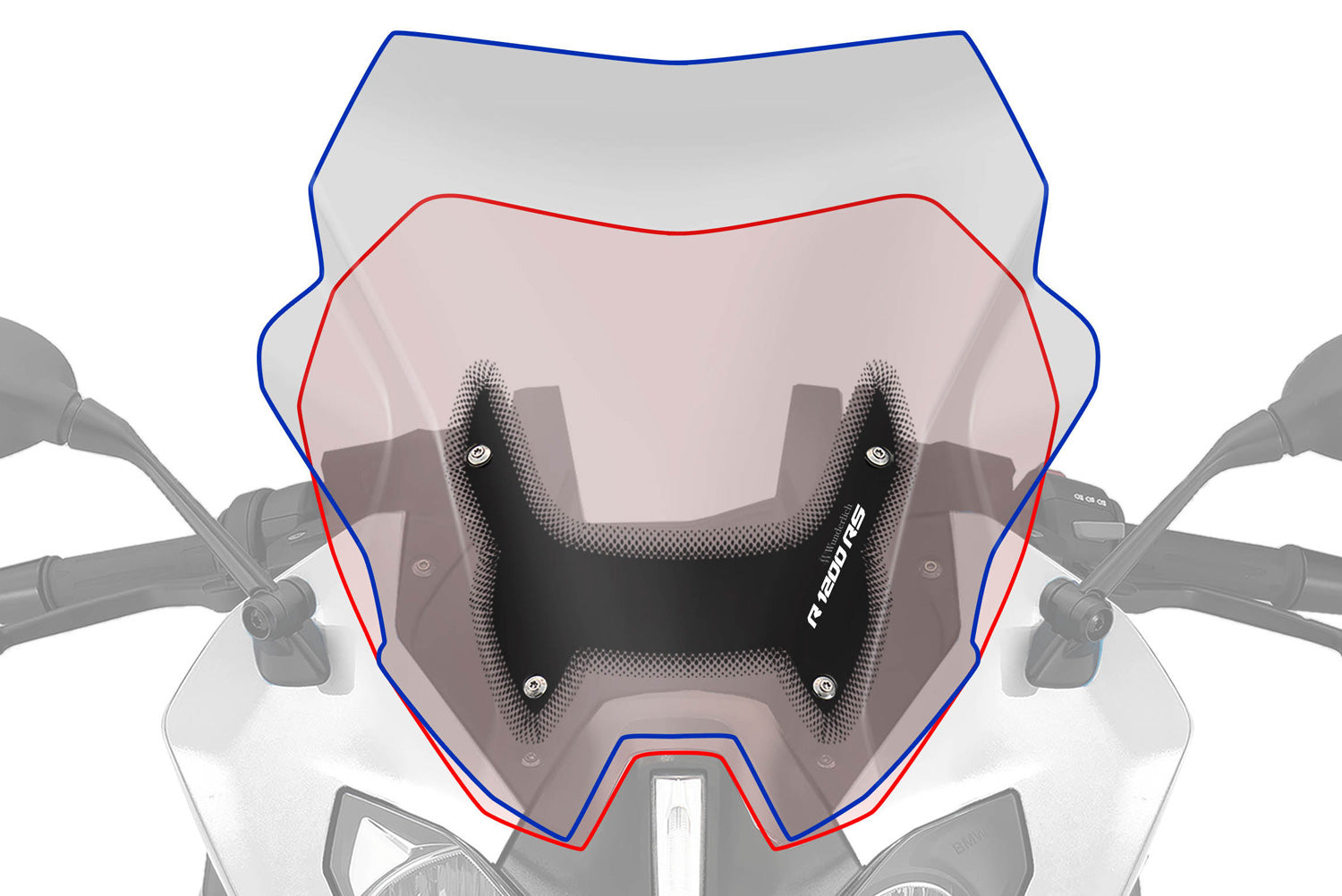 Wunderlich Marathon Windshield | Clear | BMW R 1200 RS -   Pyramid Motorcycle Accessories