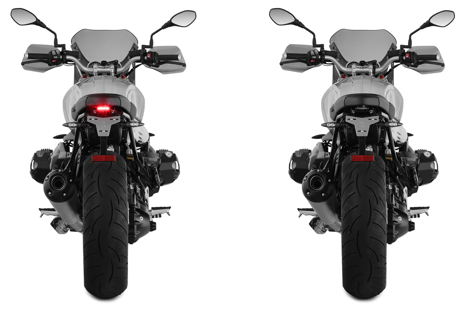Wunderlich Tail Conversion Sport with Holder Original Rear Light | Black | BMW R nineT -   Pyramid Motorcycle Accessories