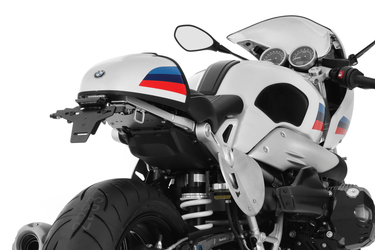 Wunderlich Tail Conversion Sport with Holder Original Rear Light | Black | BMW R nineT -   Pyramid Motorcycle Accessories