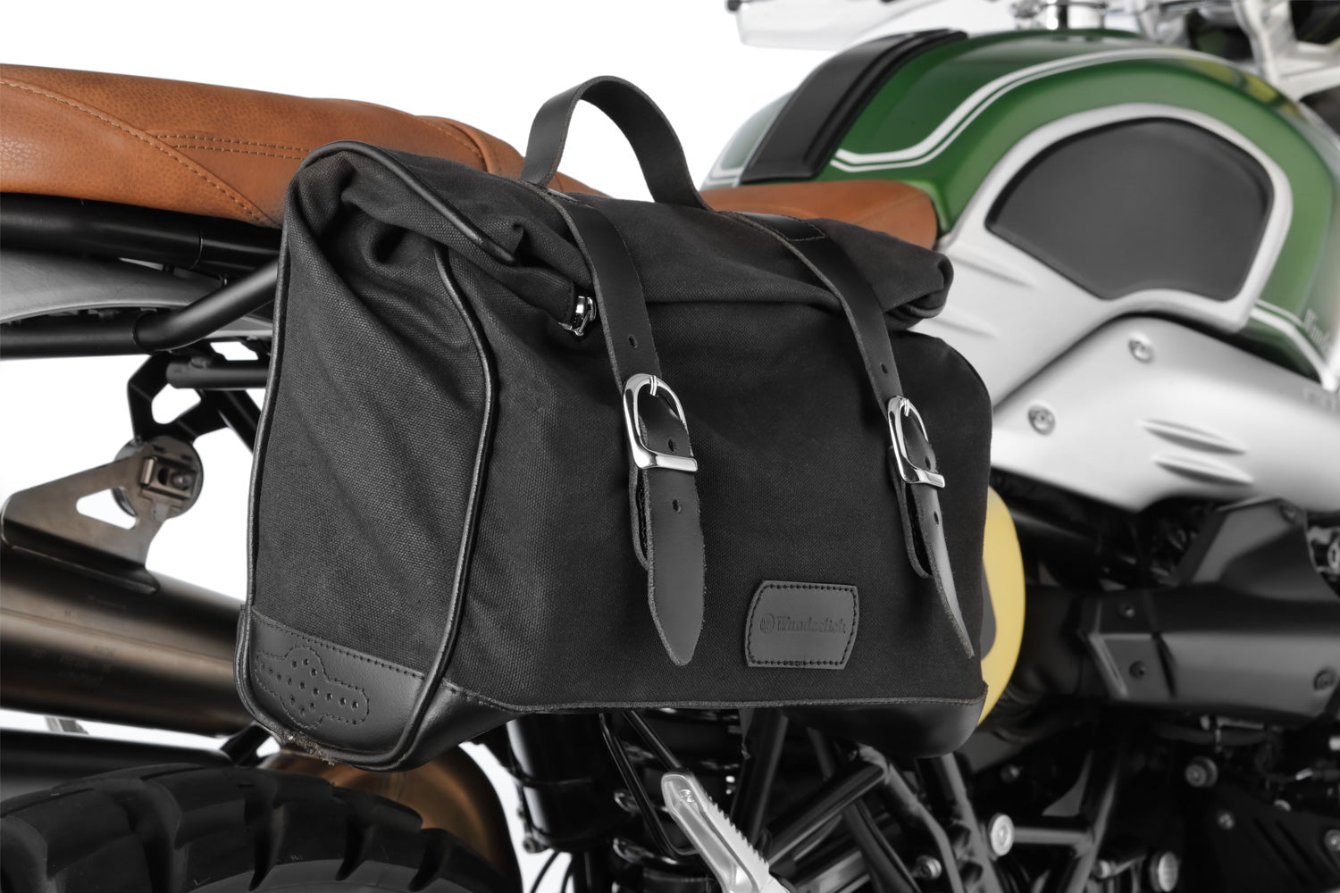 Wunderlich Pipe Mounting For Mammut Side Bags | Black | BMW R nineT -   Pyramid Motorcycle Accessories