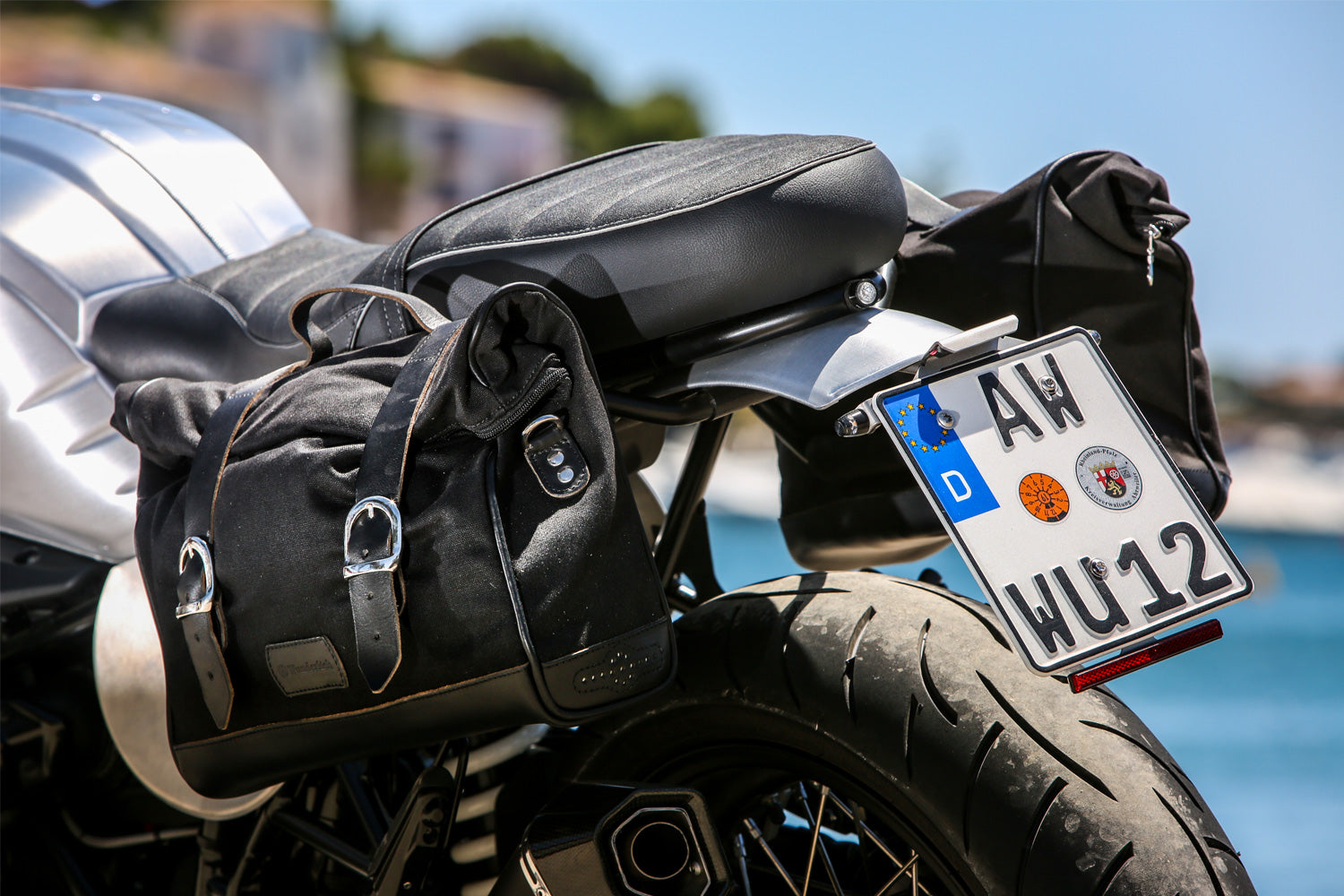 Wunderlich Holder For Mammut Bags Left | Black | BMW R nineT -   Pyramid Motorcycle Accessories