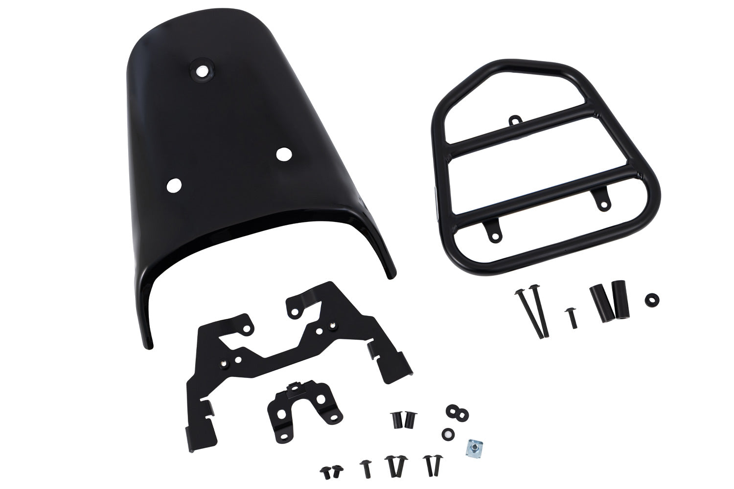 Wunderlich Rear Cover with Luggage Rack | Black | BMW R 12 nineT -   Pyramid Motorcycle Accessories