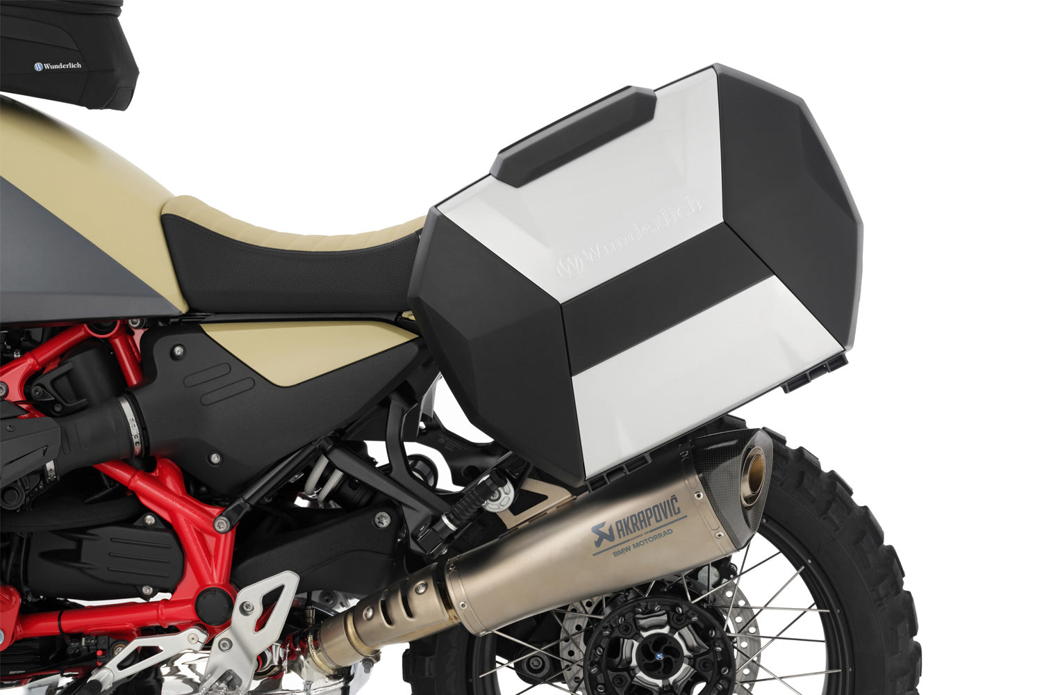 Wunderlich Luggage System Vario Case X-case with X-rack Light Set | Black-Silver -   Pyramid Motorcycle Accessories