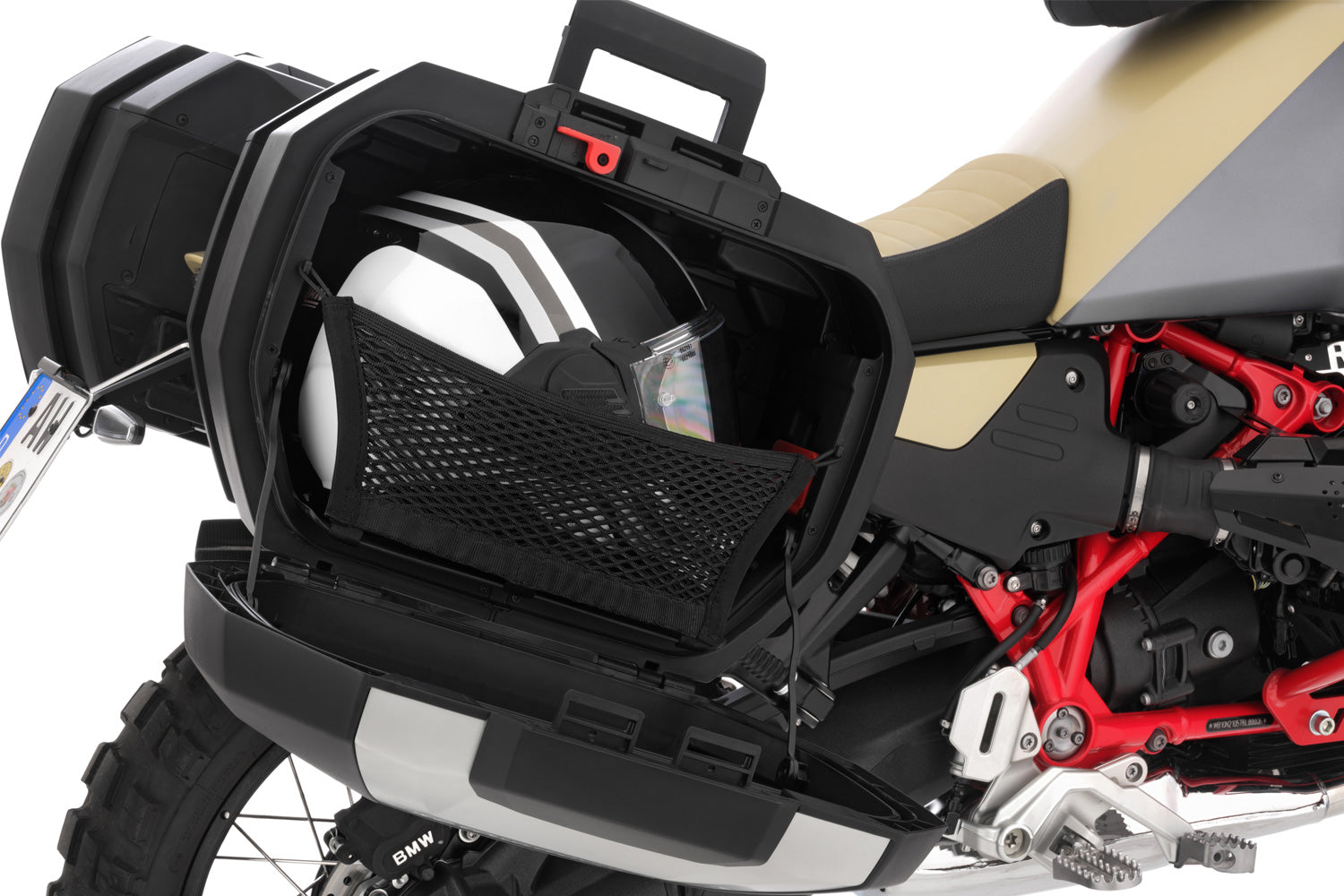 Wunderlich Luggage System Vario Case X-case with X-rack Light Set | Black-Silver -   Pyramid Motorcycle Accessories