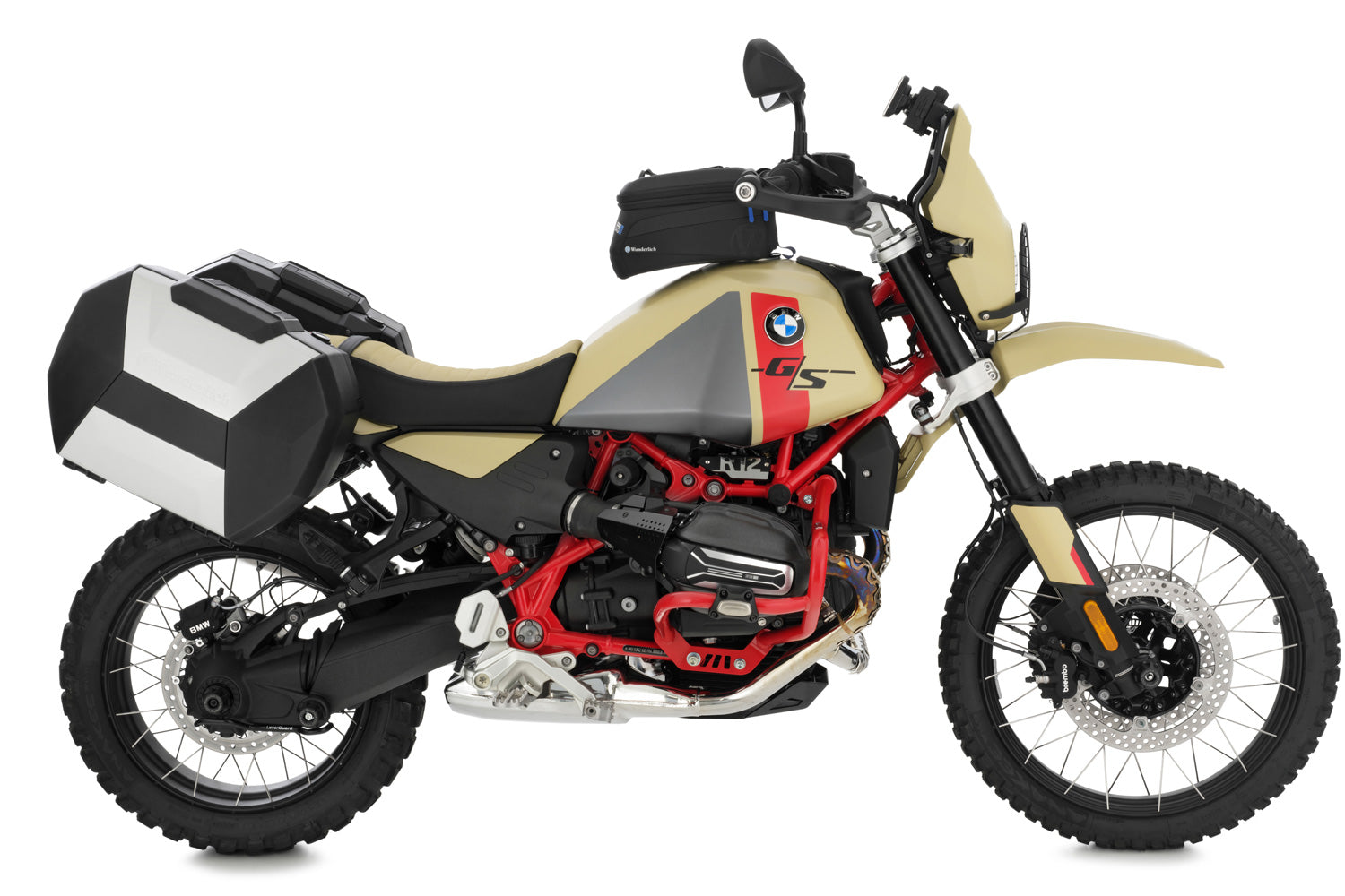 Wunderlich Luggage System Vario Case X-case with X-rack Light Set | Black-Silver -   Pyramid Motorcycle Accessories