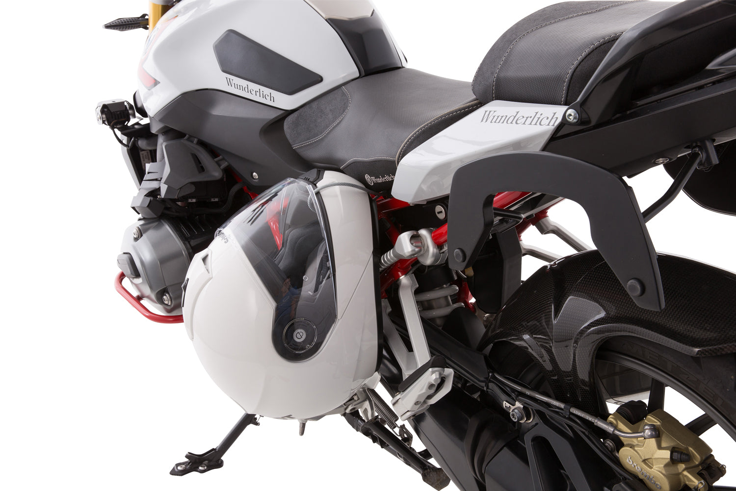Wunderlich Helmet Anti-theft System Helm-lock | Silver | BMW F 900 GS -   Pyramid Motorcycle Accessories