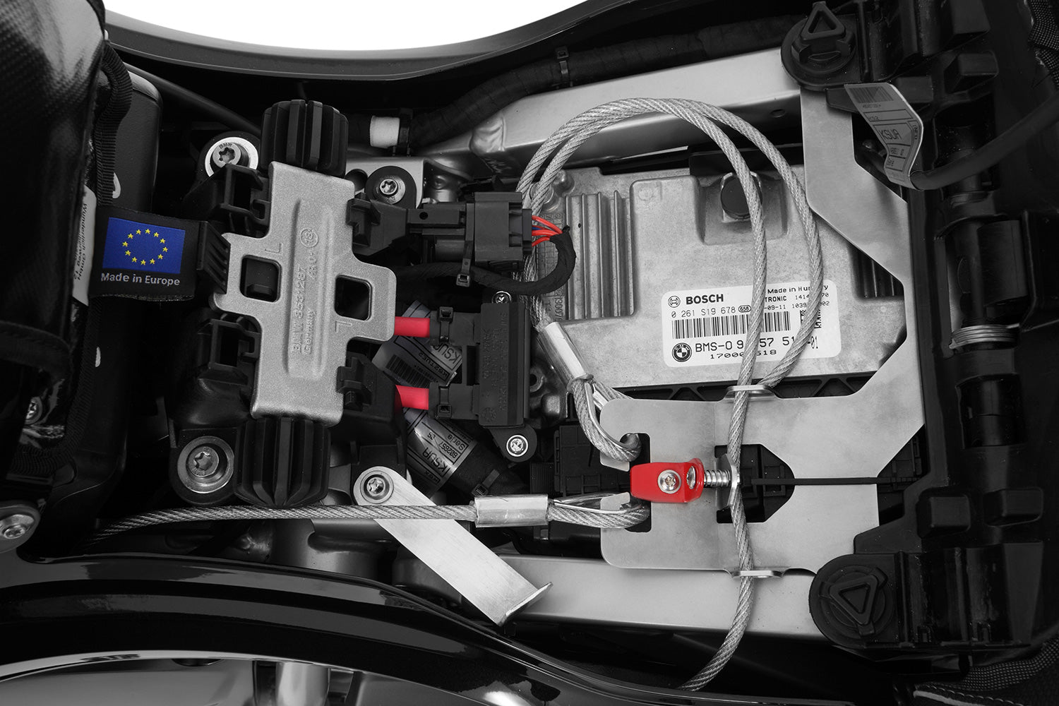 Wunderlich Helm-lock Helmet Anti-theft Protection | Silver | BMW F 900 GS -   Pyramid Motorcycle Accessories