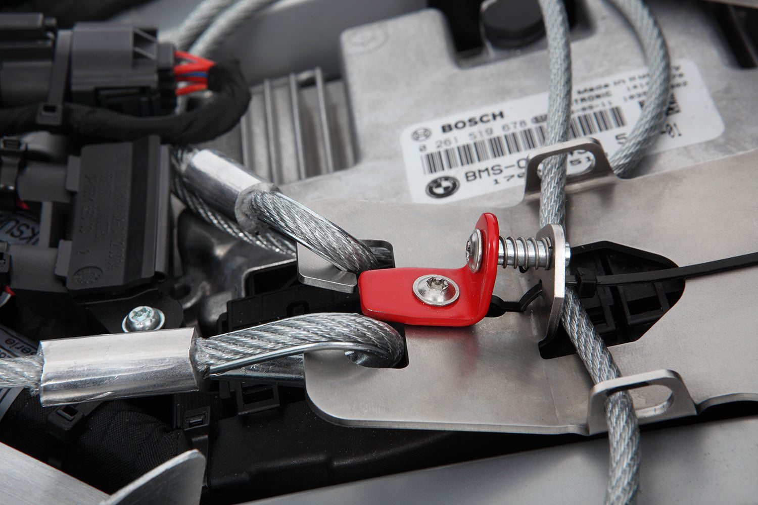 Wunderlich Helm-lock Helmet Anti-theft Protection | Silver | BMW F 900 GS -   Pyramid Motorcycle Accessories