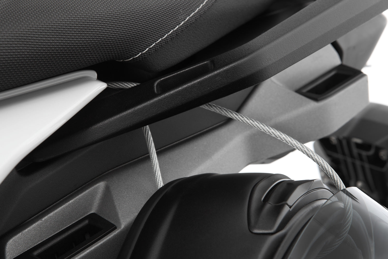 Wunderlich Helmet Anti-theft System Helm-lock | Silver -   Pyramid Motorcycle Accessories