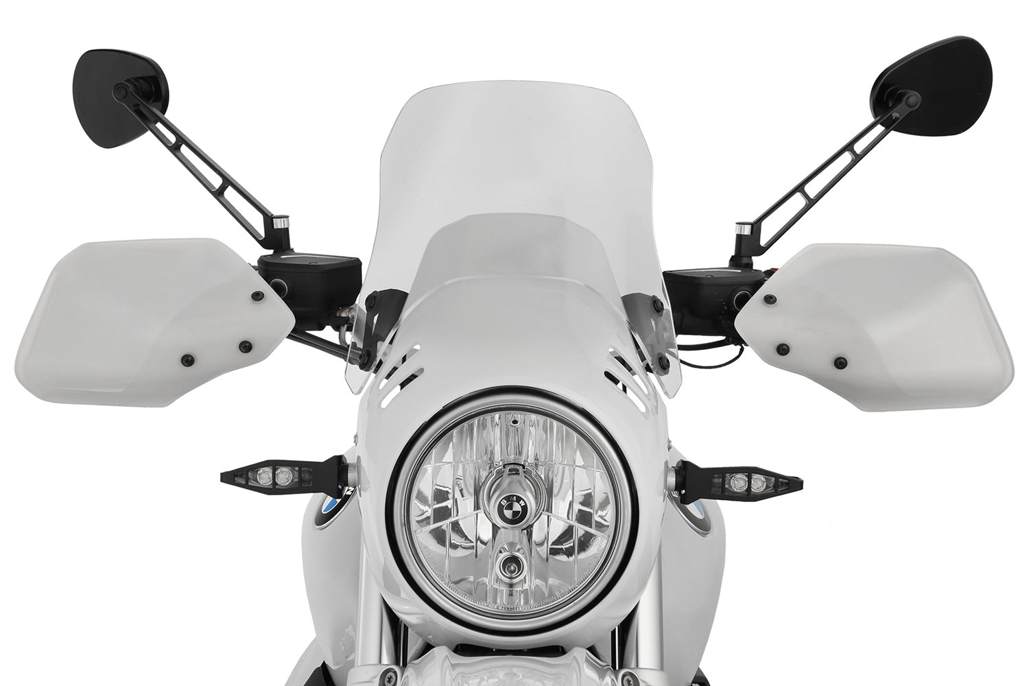Wunderlich Screen For Cockpit Fairing with Orig. Rev Counter | Light Smoke | BMW R nineT -   Pyramid Motorcycle Accessories