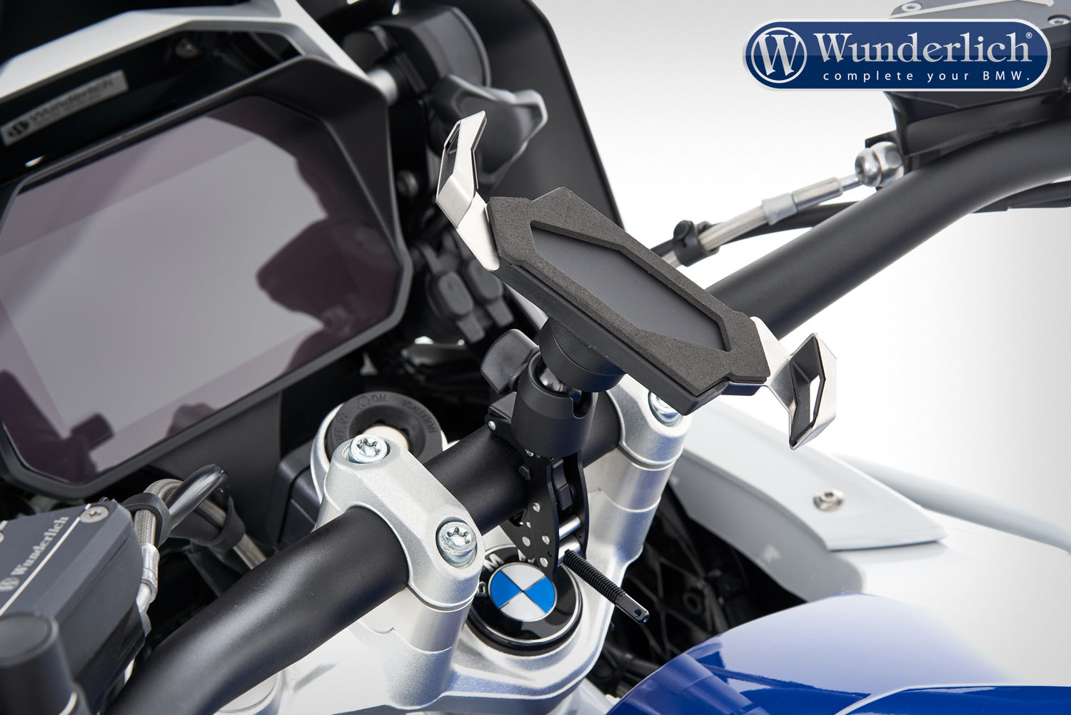 Wunderlich Multiclamp Smartphone Holder | Black | BMW R nineT -   Pyramid Motorcycle Accessories