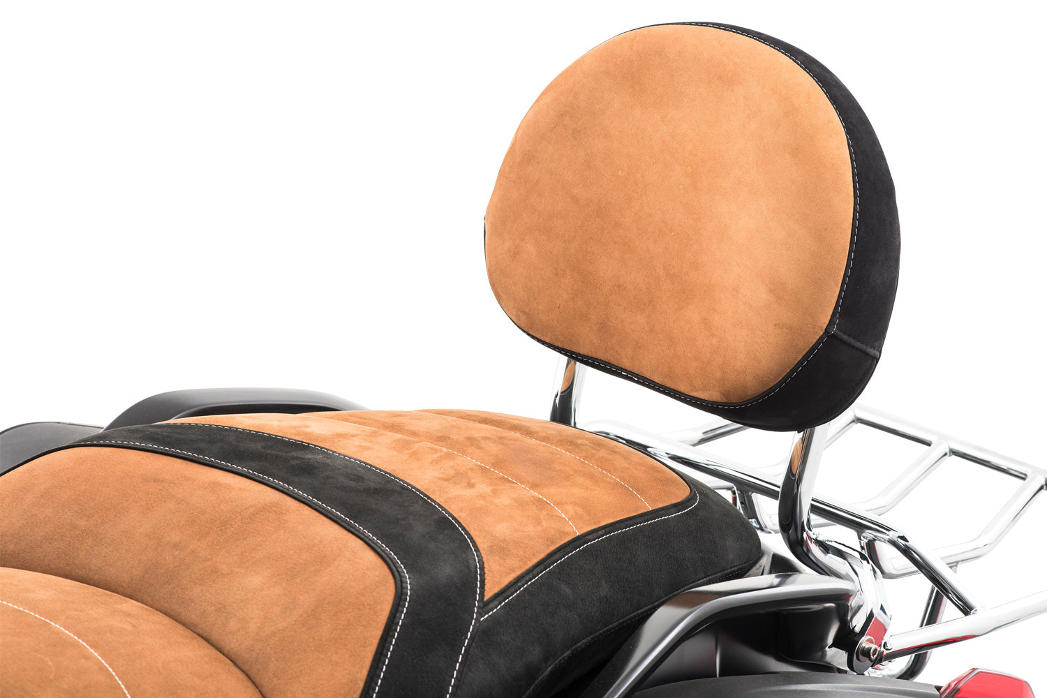 Wunderlich Back Cushion For Back Support | Cognac -   Pyramid Motorcycle Accessories