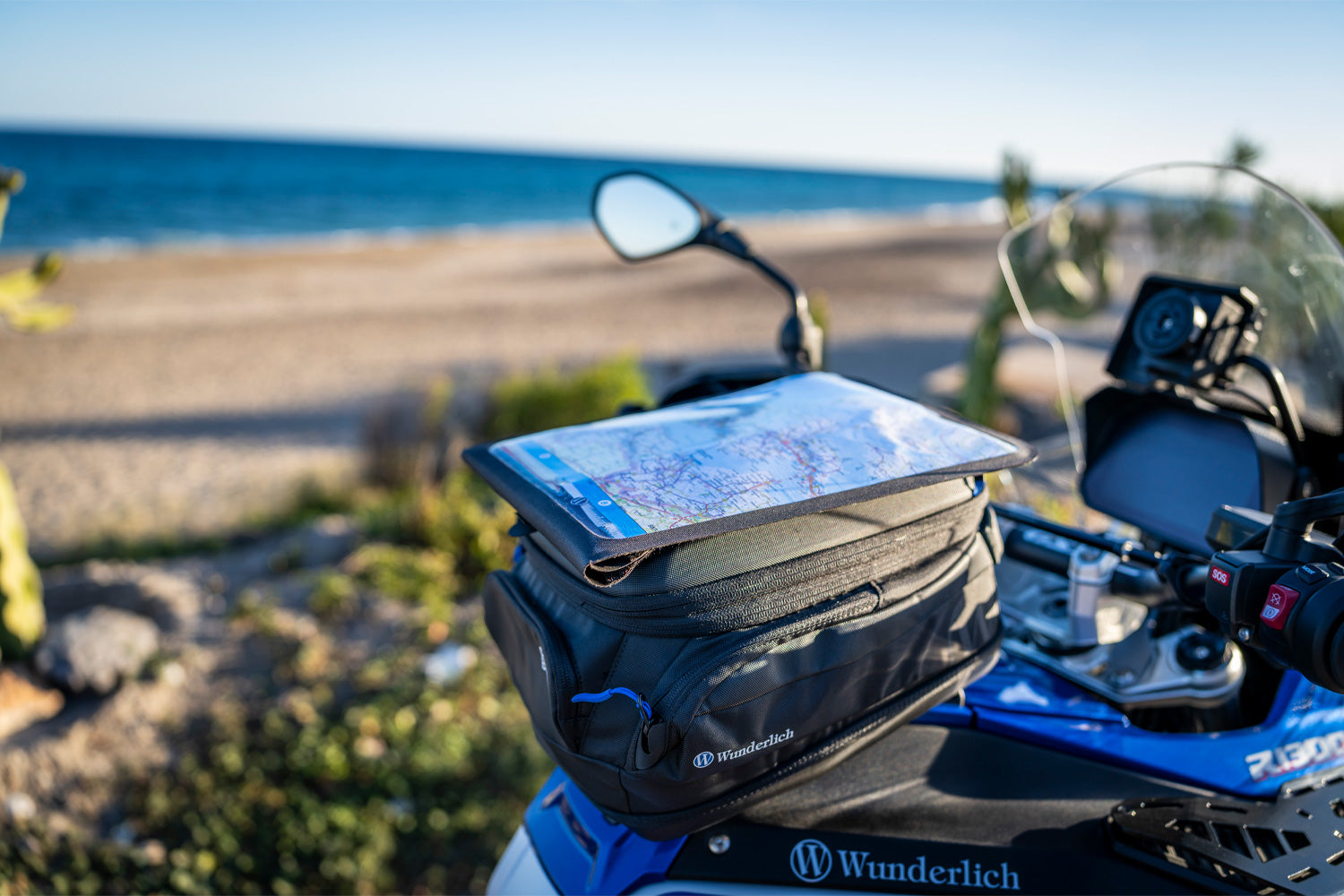 Wunderlich Tablet and Map Case For Click Bag Din A4 | Black | BMW R nineT -   Pyramid Motorcycle Accessories