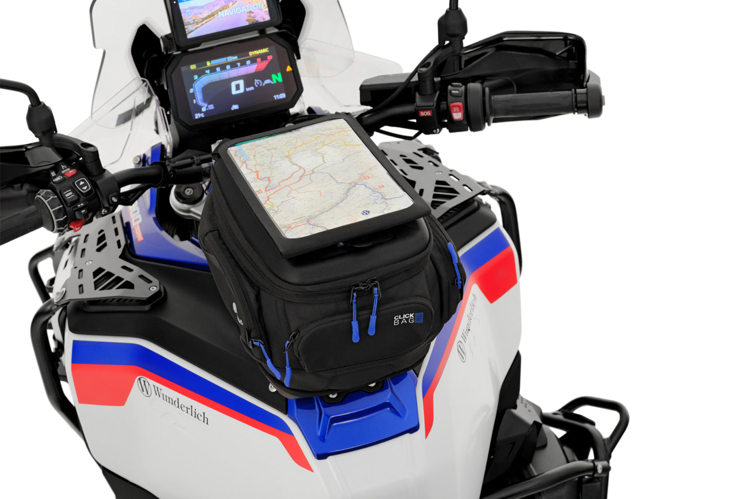 Wunderlich Tablet and Map Case For Click Bag Din A4 | Black | BMW R nineT -   Pyramid Motorcycle Accessories