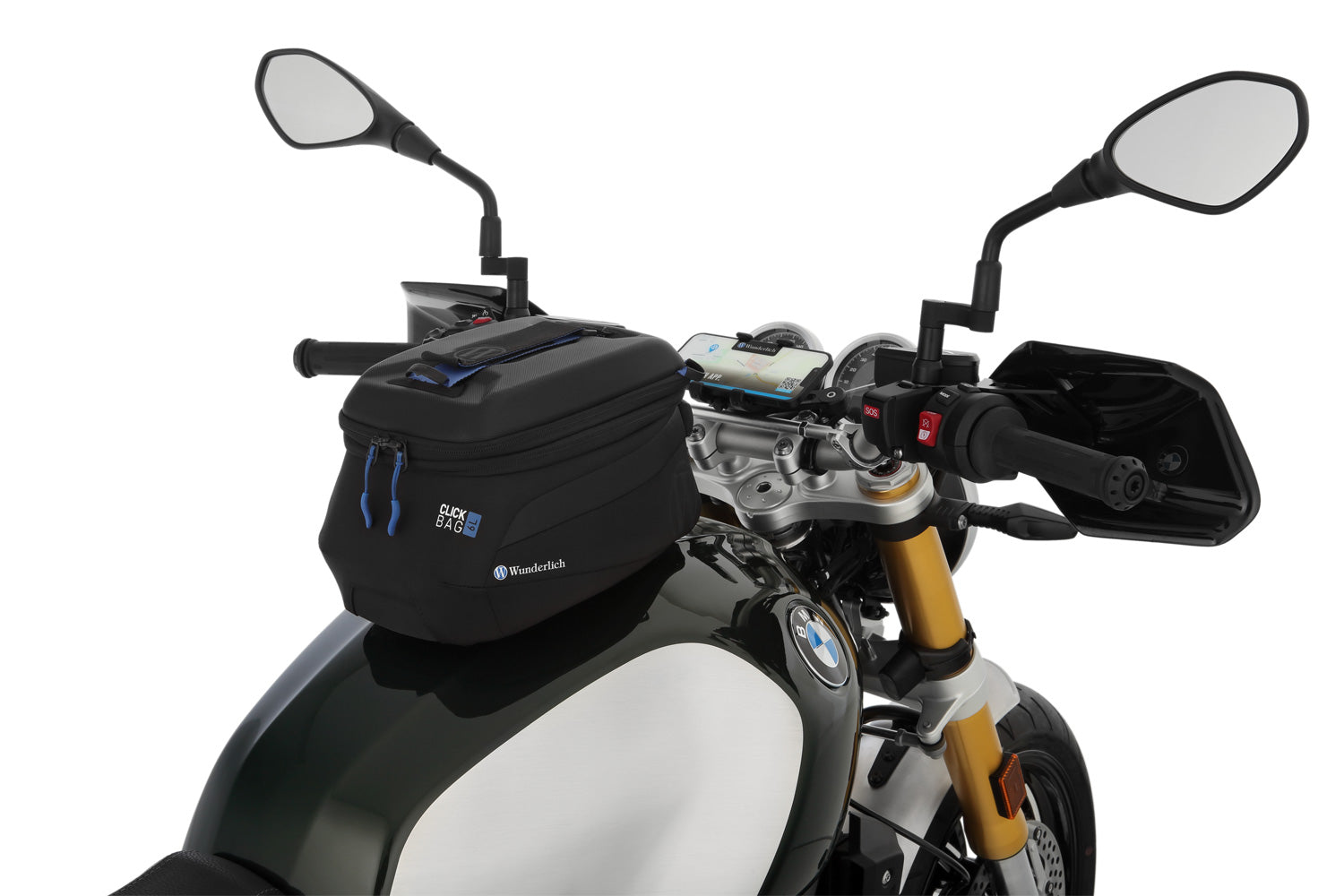 Wunderlich Tank Ring For Tank Click Bag | Black | BMW F 800 S -   Pyramid Motorcycle Accessories