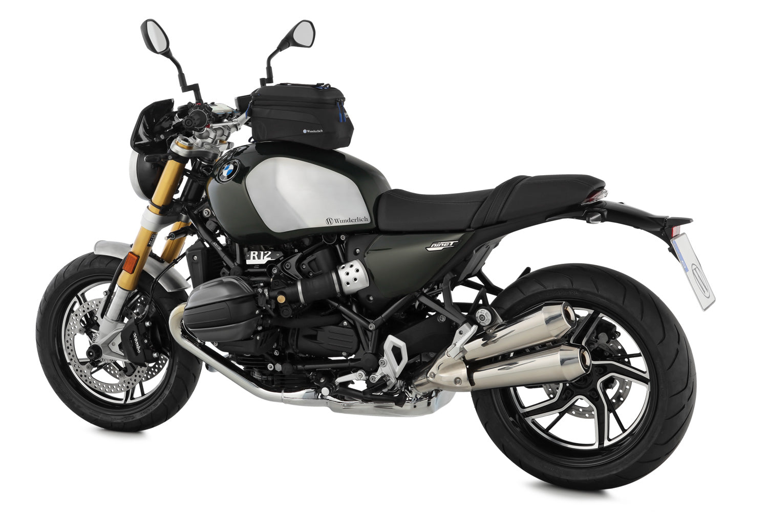Wunderlich Tank Ring For Tank Click Bag | Black | BMW F 800 S -   Pyramid Motorcycle Accessories