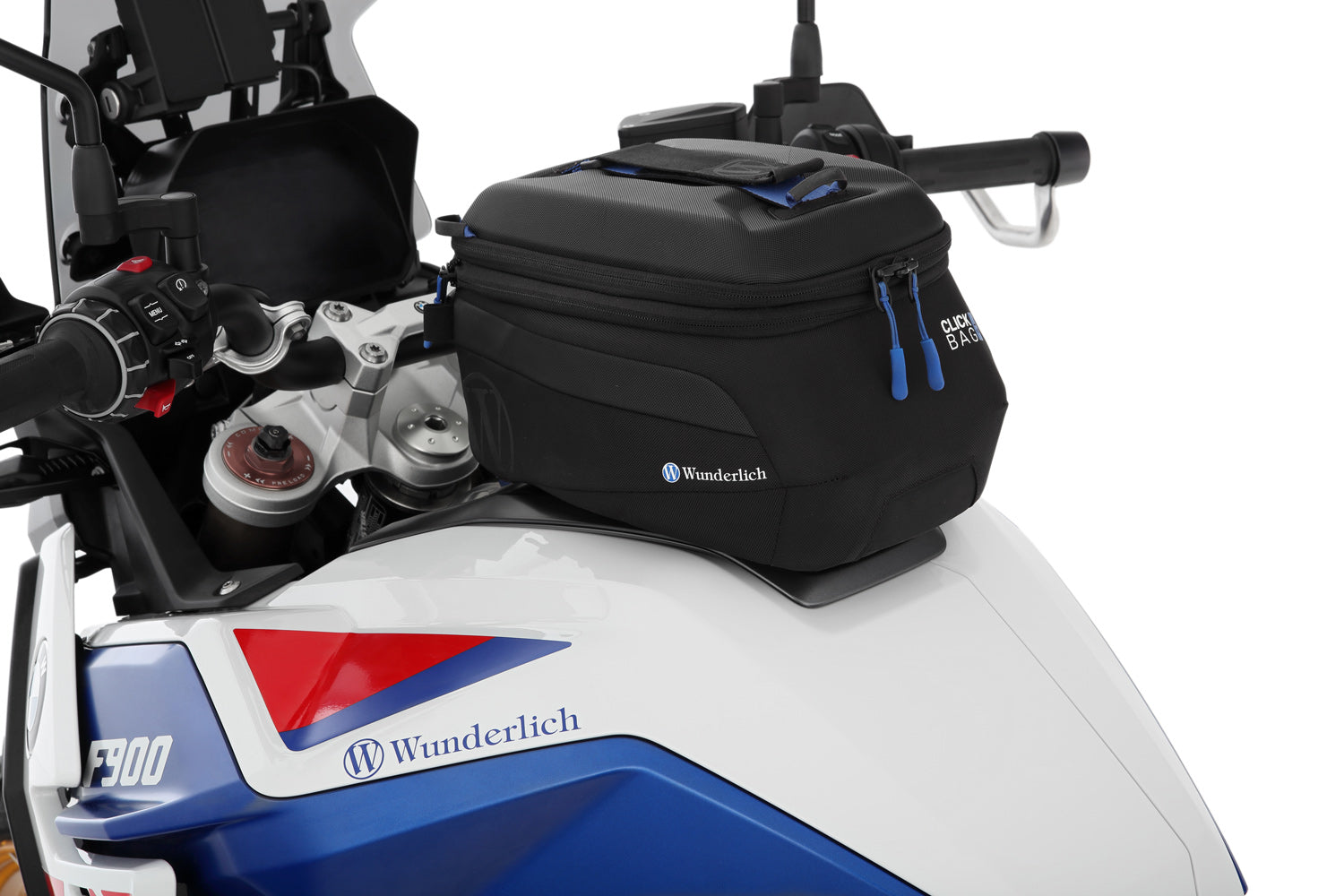 Wunderlich Tank Ring For Tank Click Bag | Black | BMW K 1300 GT -   Pyramid Motorcycle Accessories