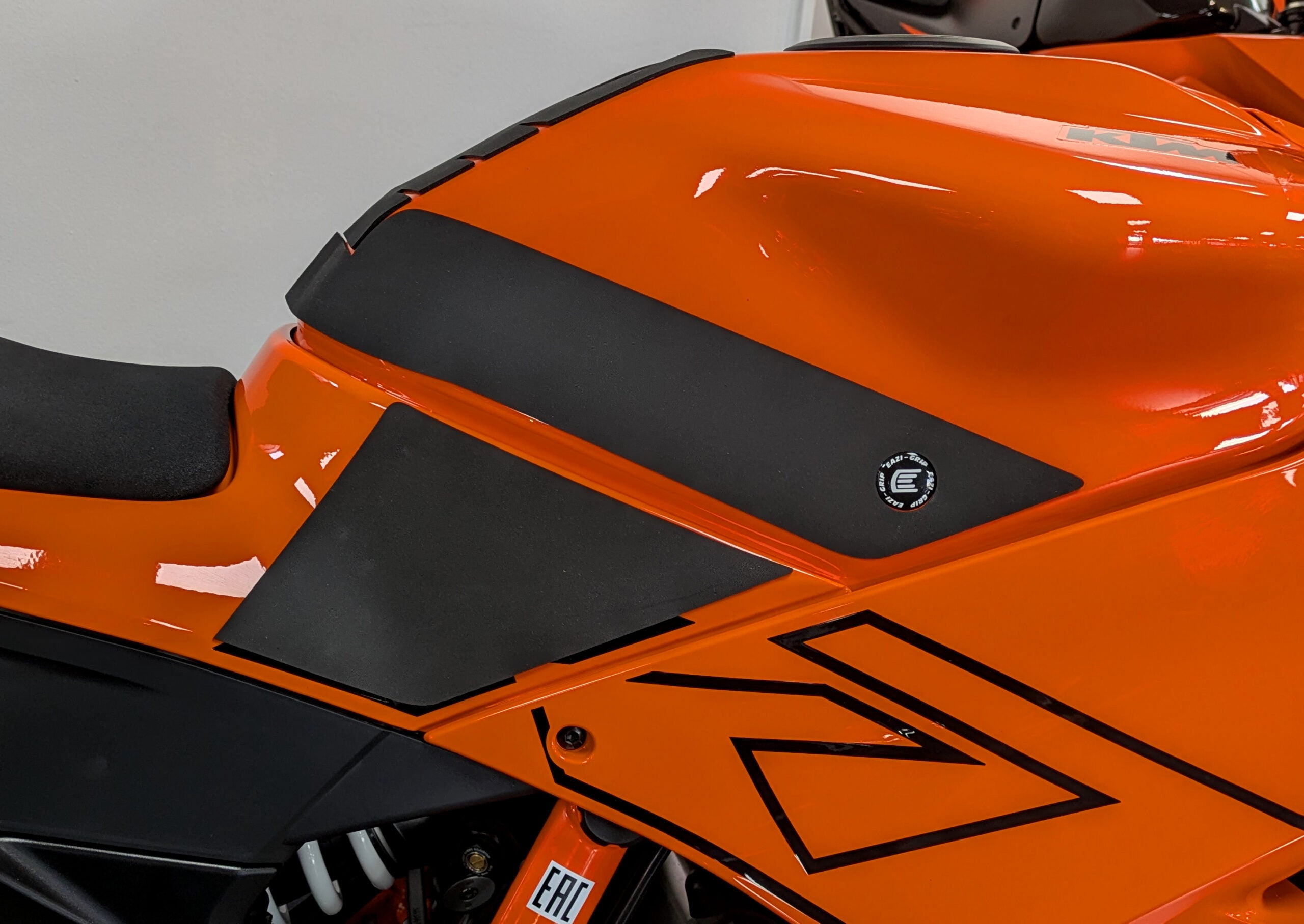 Eazi-Grip Wrap Around Tank Grip | Silicone - Charcoal | KTM 990 RC R 2026>Current -   Pyramid Motorcycle Accessories