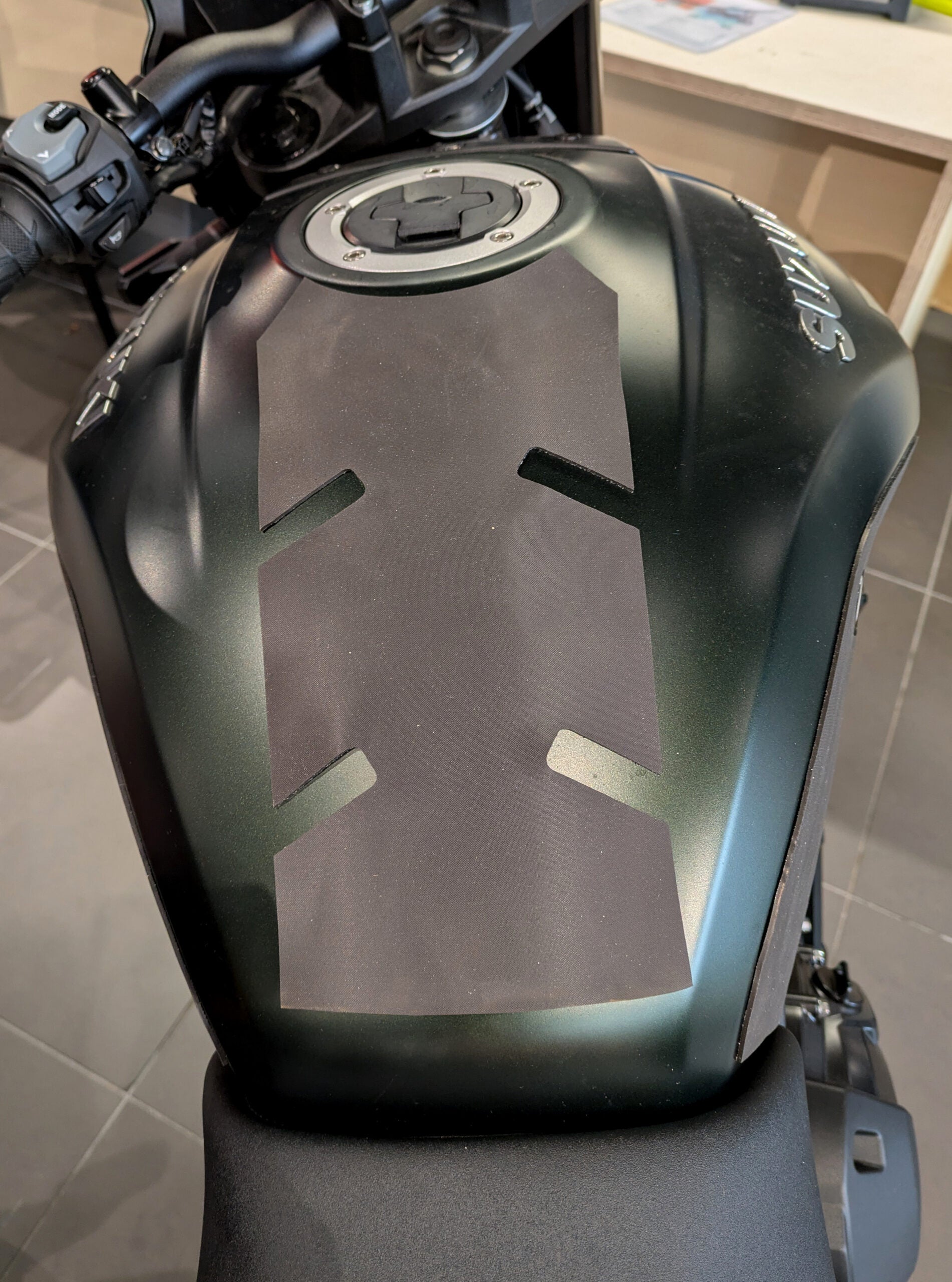 Eazi-Grip Wrap Around Tank Grip | Silicone - Charcoal | Suzuki GSX-8T/TT 2025>Current -   Pyramid Motorcycle Accessories