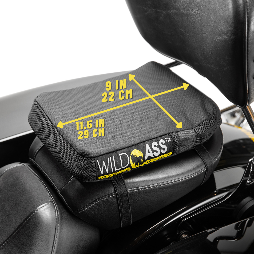 Wild Ass Motorcycle Air Cushion | Pillion - Classic-Seat Pads-Pyramid Motorcycle Accessories