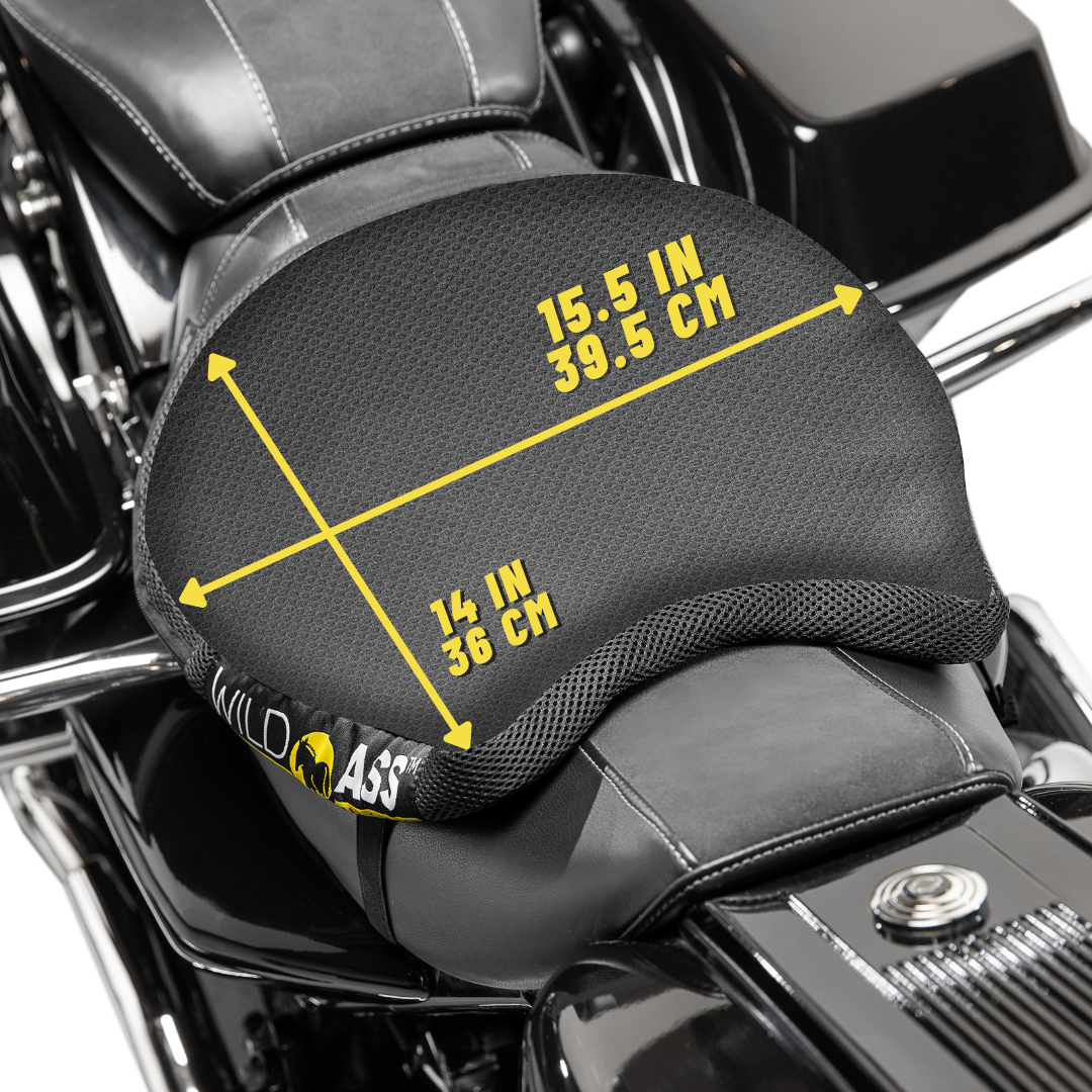 Wild Ass Motorcycle Air Cushion | Smart - Air Gel-RWA-10002BK-Seat Pads-Pyramid Motorcycle Accessories