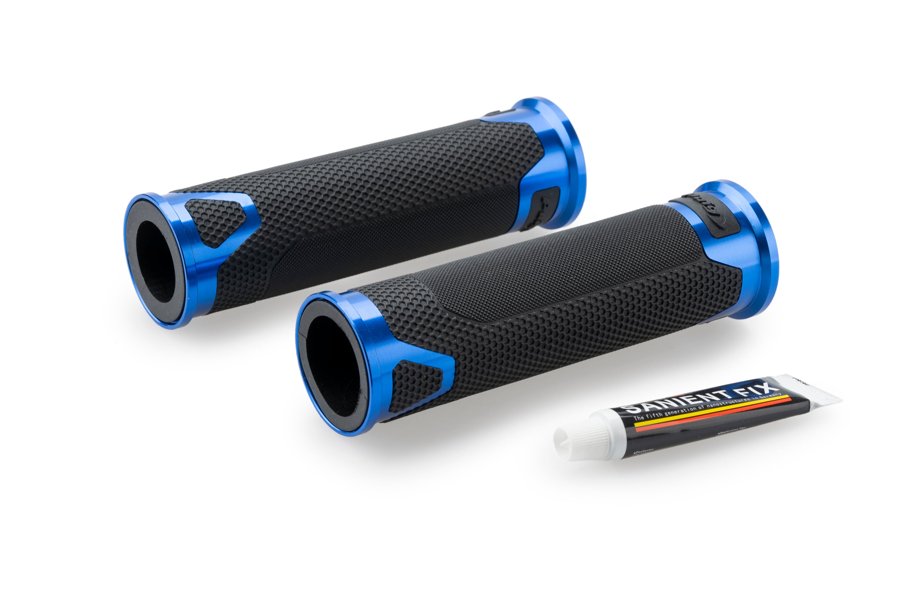Puig Revving Grips - 123mm | Blue -   Pyramid Motorcycle Accessories