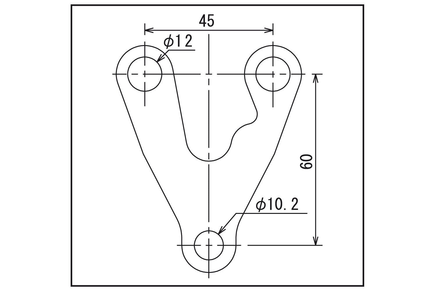 Daytona Bracket For Velona60 Dials - Center/Flat -   Pyramid Motorcycle Accessories
