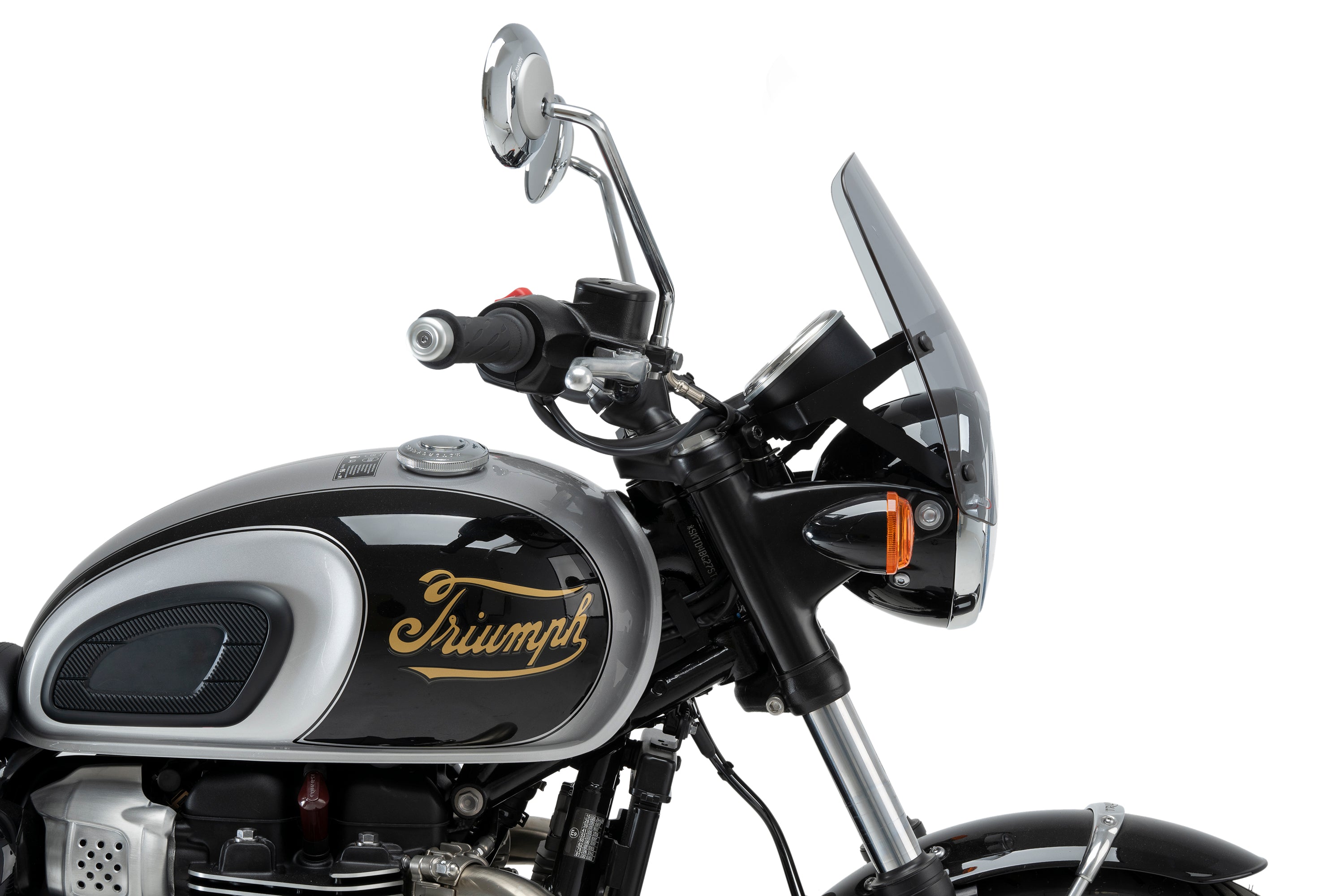 Puig Sport Screen | Light Smoke | Triumph Bonneville T100/T120 -   Pyramid Motorcycle Accessories