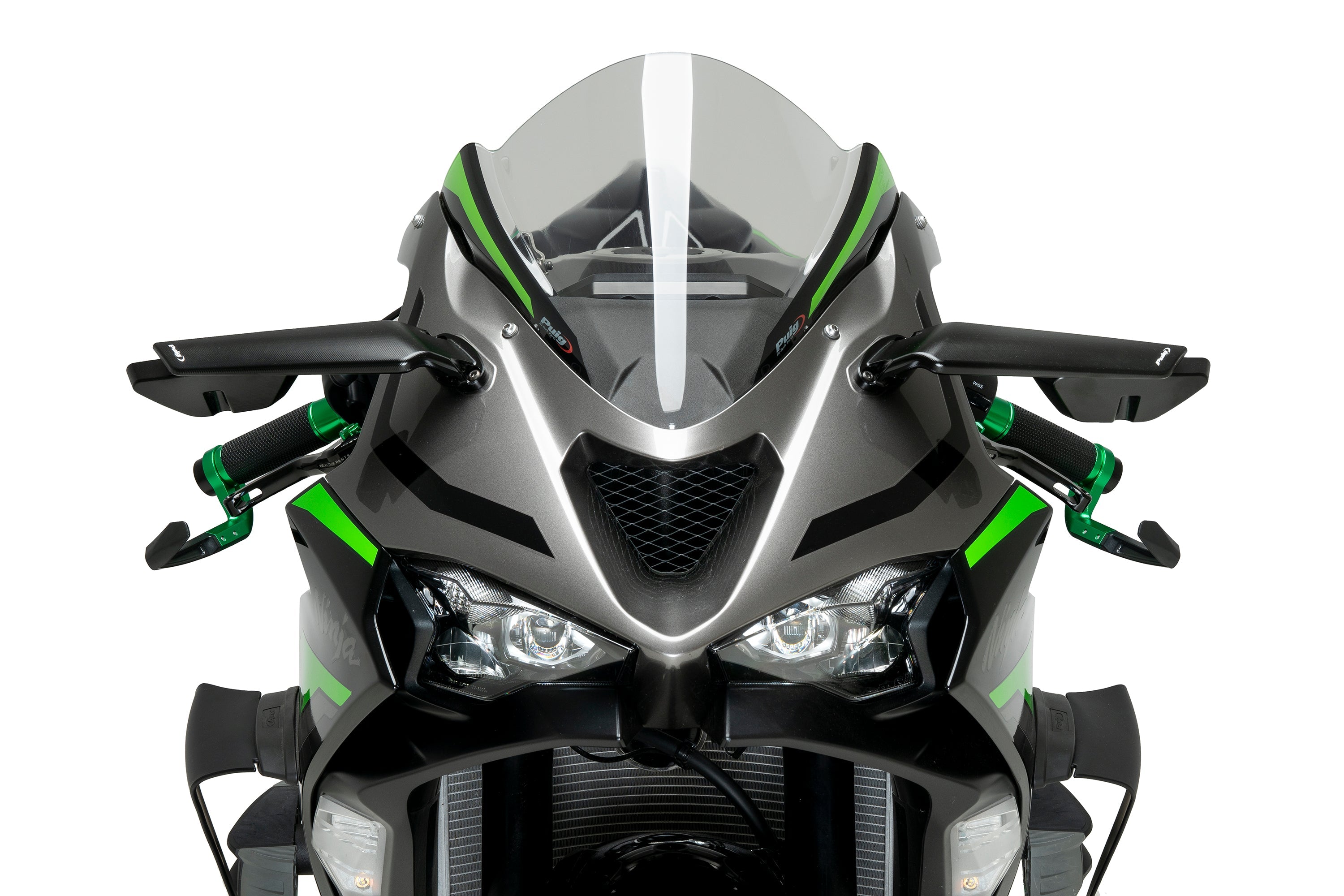 Puig Aileron Mirror Right | Black | Kawasaki ZX-10R / 6R / Ninja 400 -  Shop name