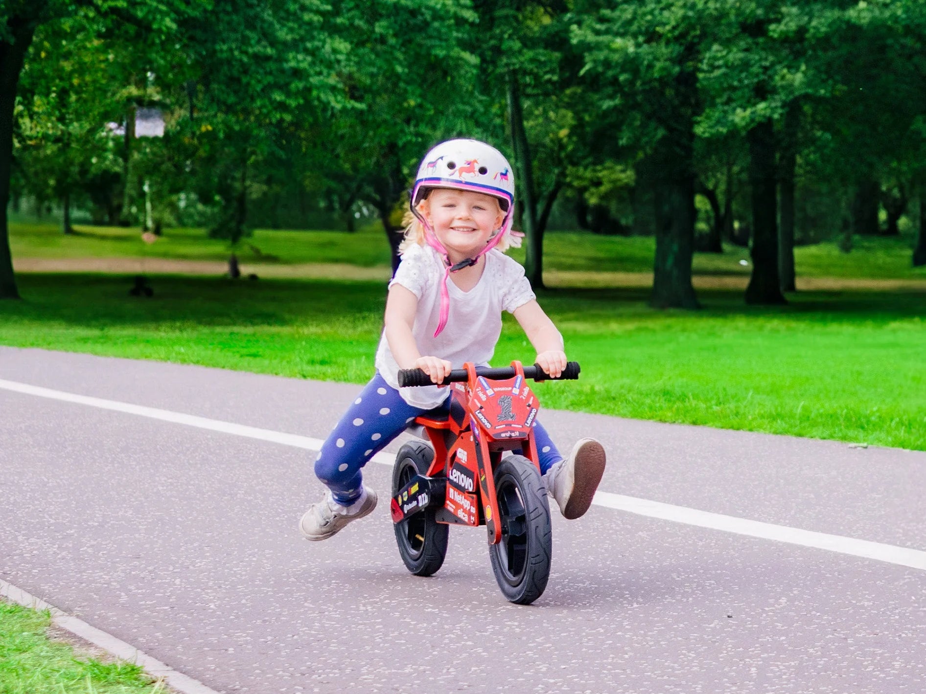 Kiddimoto Ducati Desmo GP25 Balance Bike -   Pyramid Motorcycle Accessories