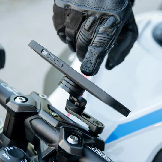 SP Connect Bar Clamp Mount Pro - Black - SPC/SPC+ -   Pyramid Motorcycle Accessories