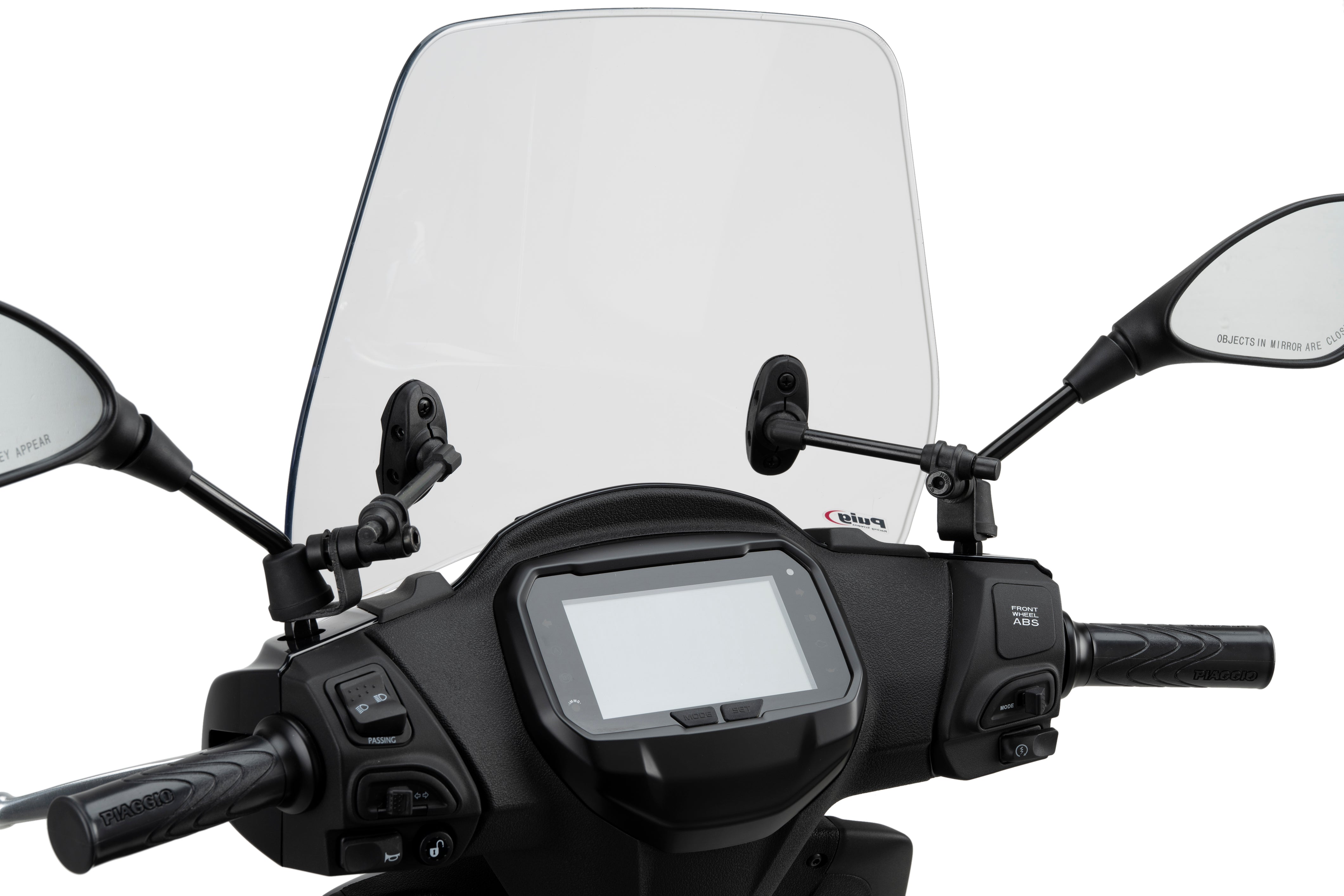 Puig Trafic Screen | Light Smoke | Piaggio Liberty 125 2025>Current -   Pyramid Motorcycle Accessories
