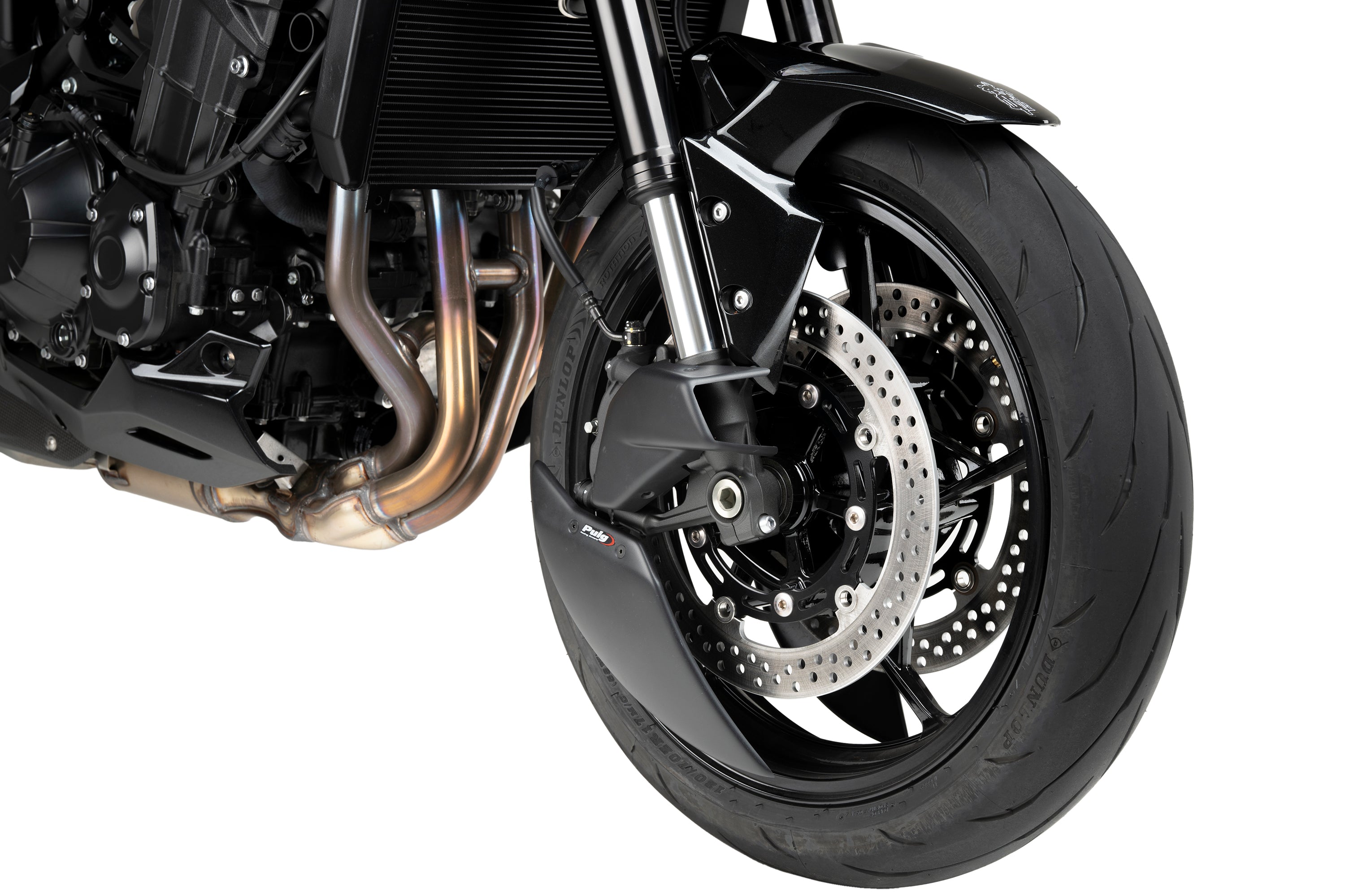 Puig Brake Ducts | Matte Black | Kawasaki Z900/SE 2025>Current -   Pyramid Motorcycle Accessories