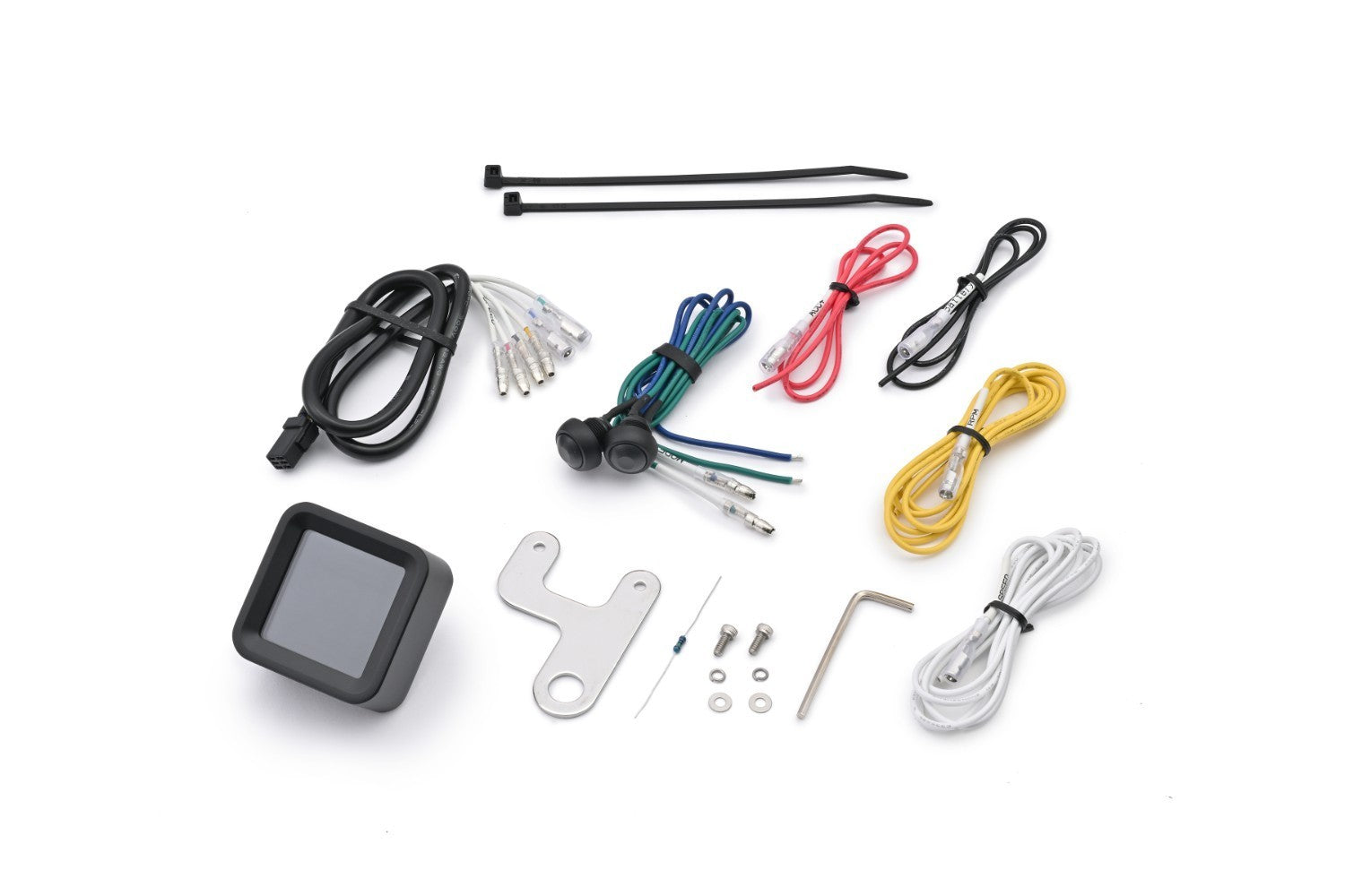 Daytona 'Cube' Speedometer & Tachometer | Black Aluminium -   Pyramid Motorcycle Accessories