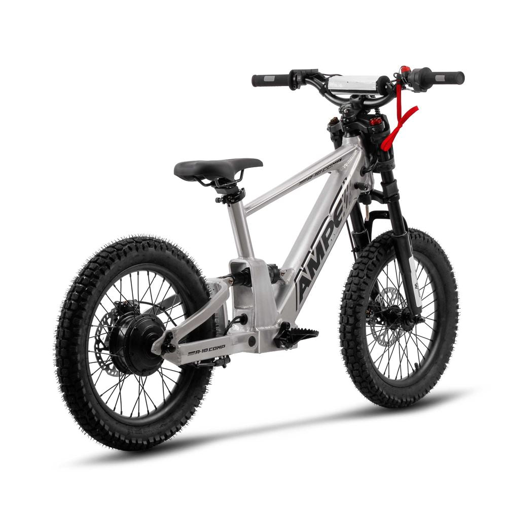 Amped A18 Comp Kids Electric Bike | Silver -   Pyramid Motorcycle Accessories