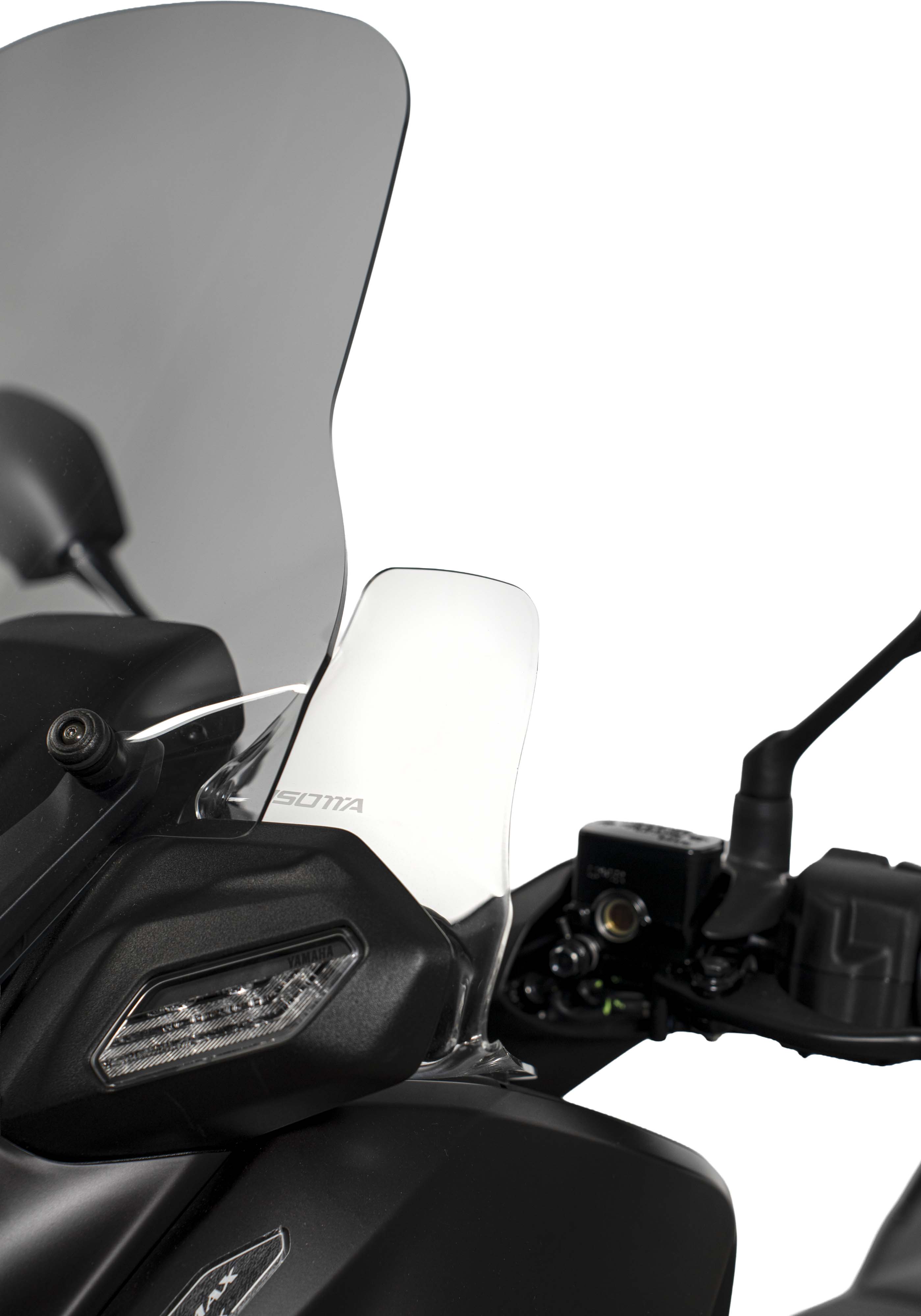 Isotta Wind Deflectors | Light Smoke | Dark Smoke | Matte Black | Clear | Yamaha XMAX 125 / 300 2025>2026 -   Pyramid Motorcycle Accessories