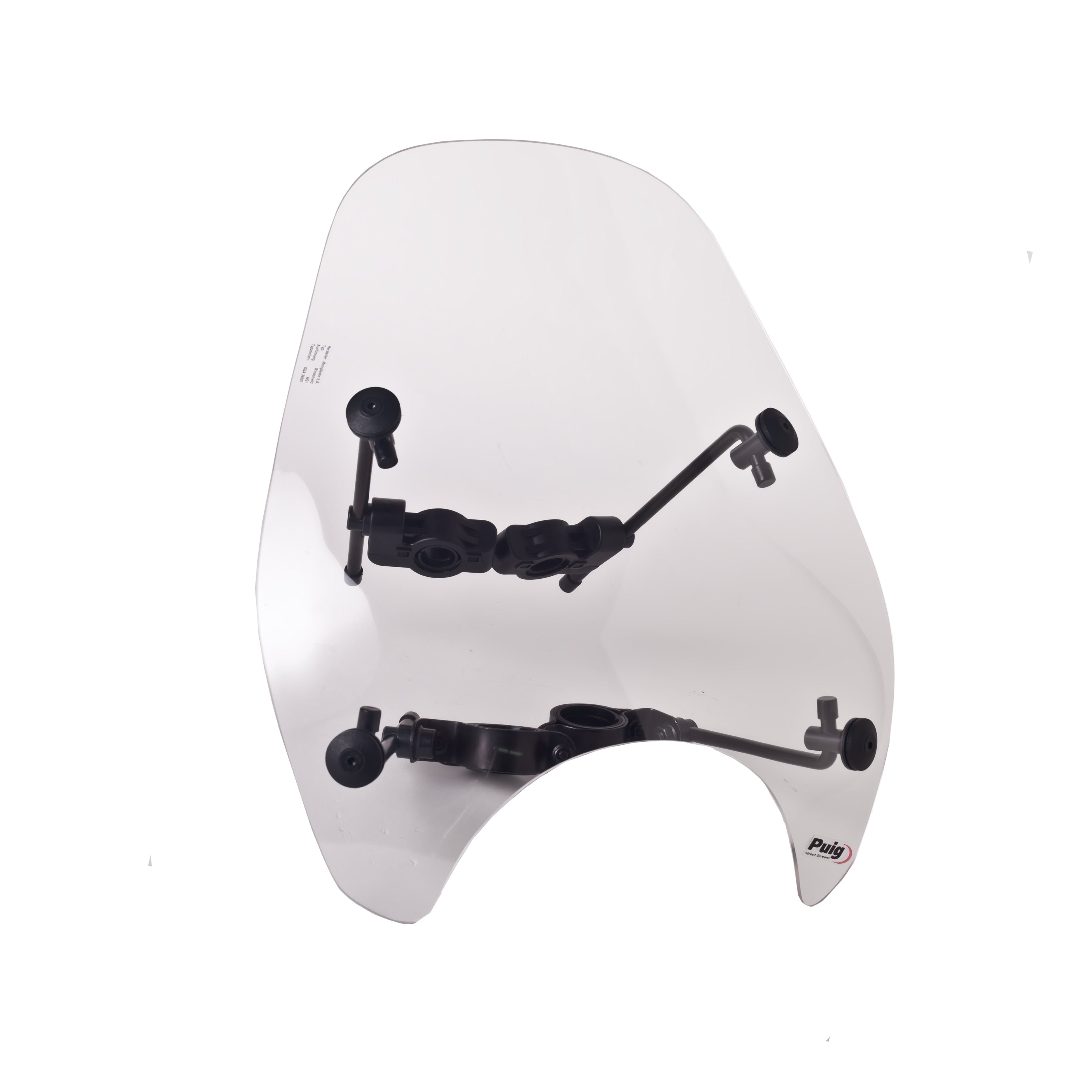Puig Custom 1 Handlebar Mounted Screen | Clear -   Pyramid Motorcycle Accessories