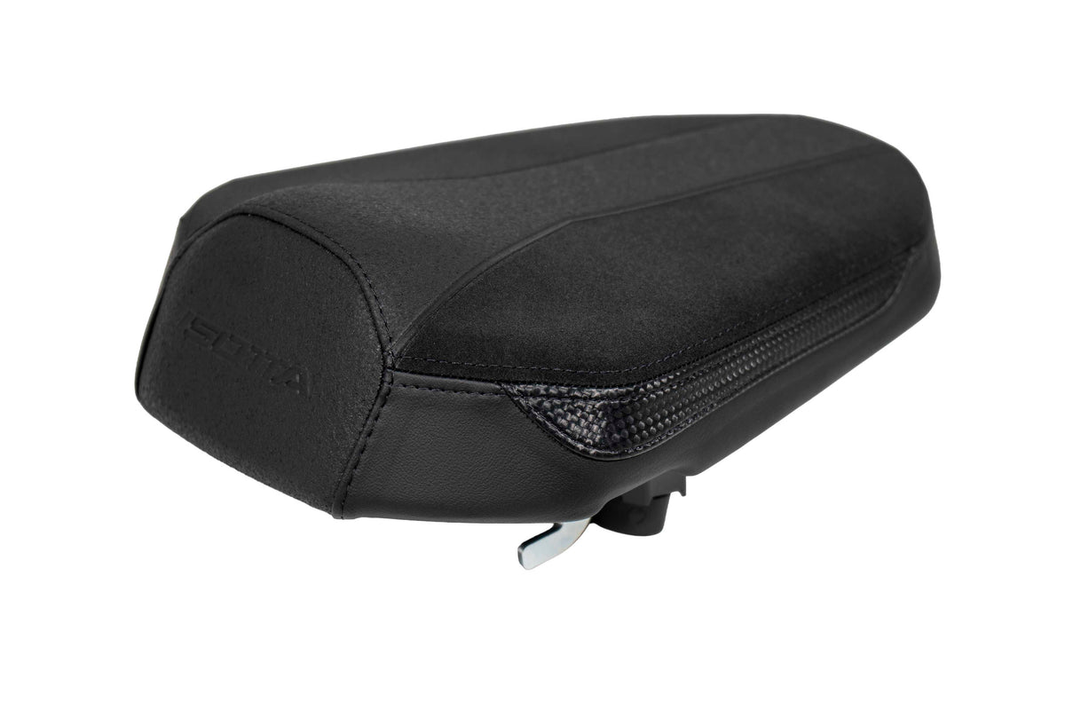Isotta Extra Comfort Rider Seat and Comfort Passenger Seat | Blue | Ice Storm | Triple Black | Yamaha MT-07 2025>2026