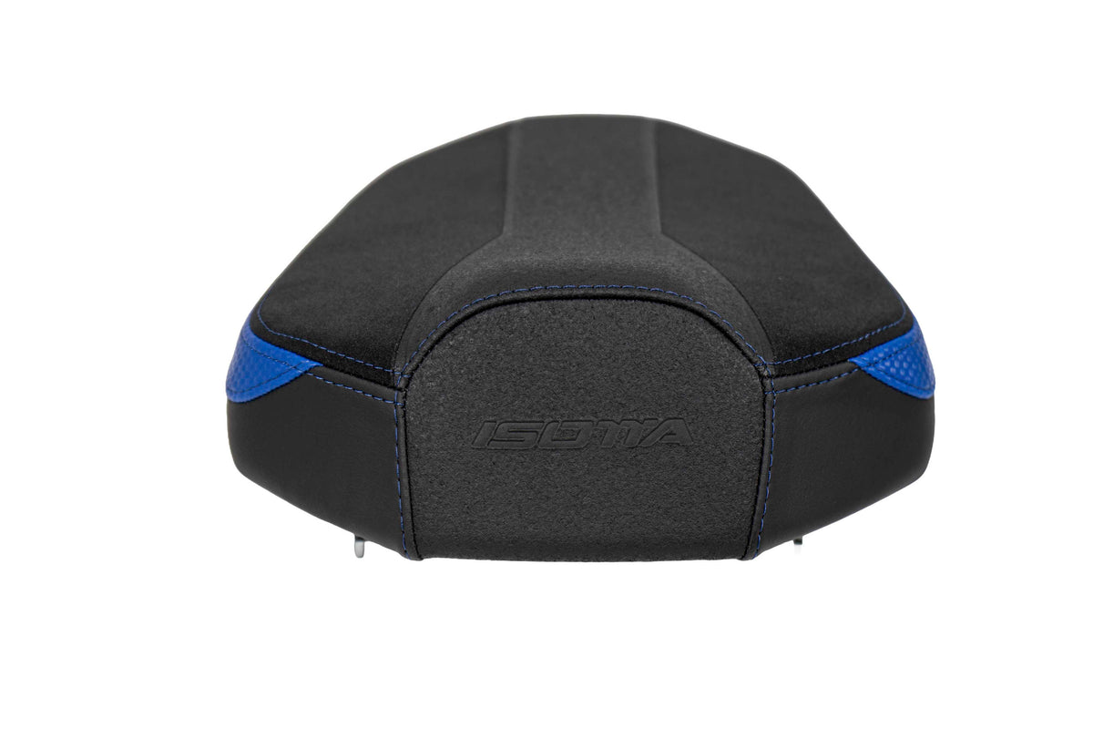 Isotta Extra Comfort Rider Seat and Comfort Passenger Seat | Blue | Ice Storm | Triple Black | Yamaha MT-07 2025>2026