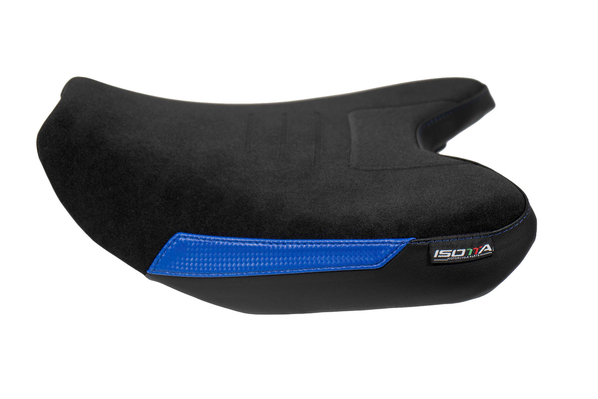 Isotta Comfort Rider and Passenger Seat | Blue | Ice Storm | Triple Black | Yamaha MT-07 2025>2026